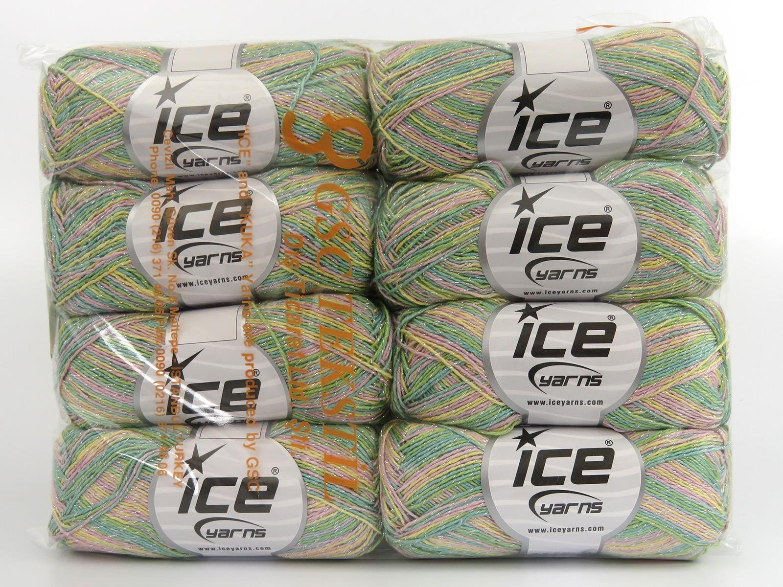 Summer Rose Glitz Green, Pink, Yellow