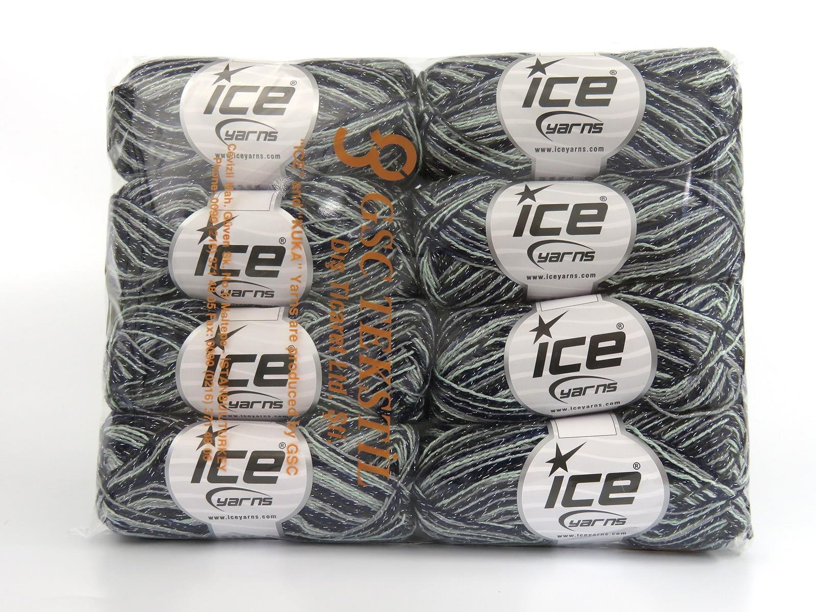 Summer Rose Glitz Grey, Navy, Green Shades