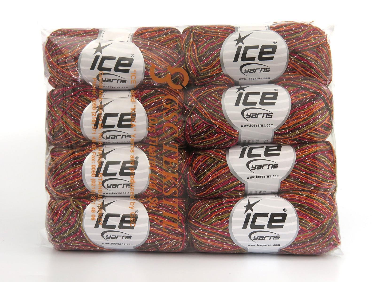 Summer Rose Glitz Red, Orange, Burgundy, Brown Shades