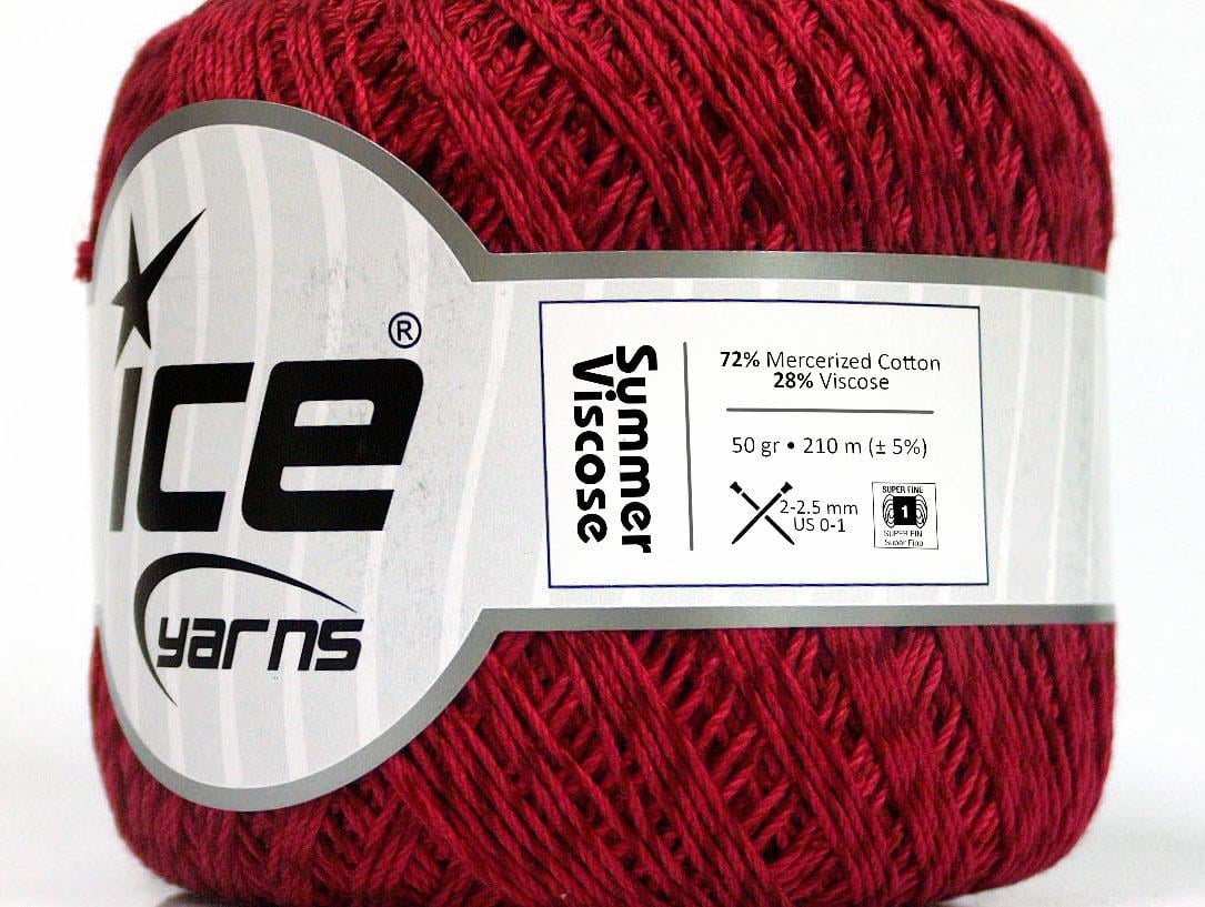 Summer Viscose Burgundy