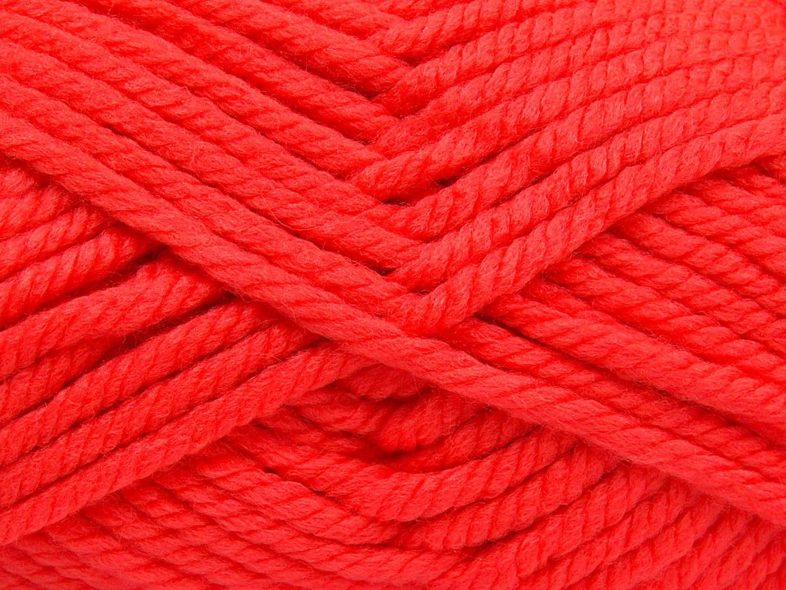 Superwash Wool Chunky Neon Orange