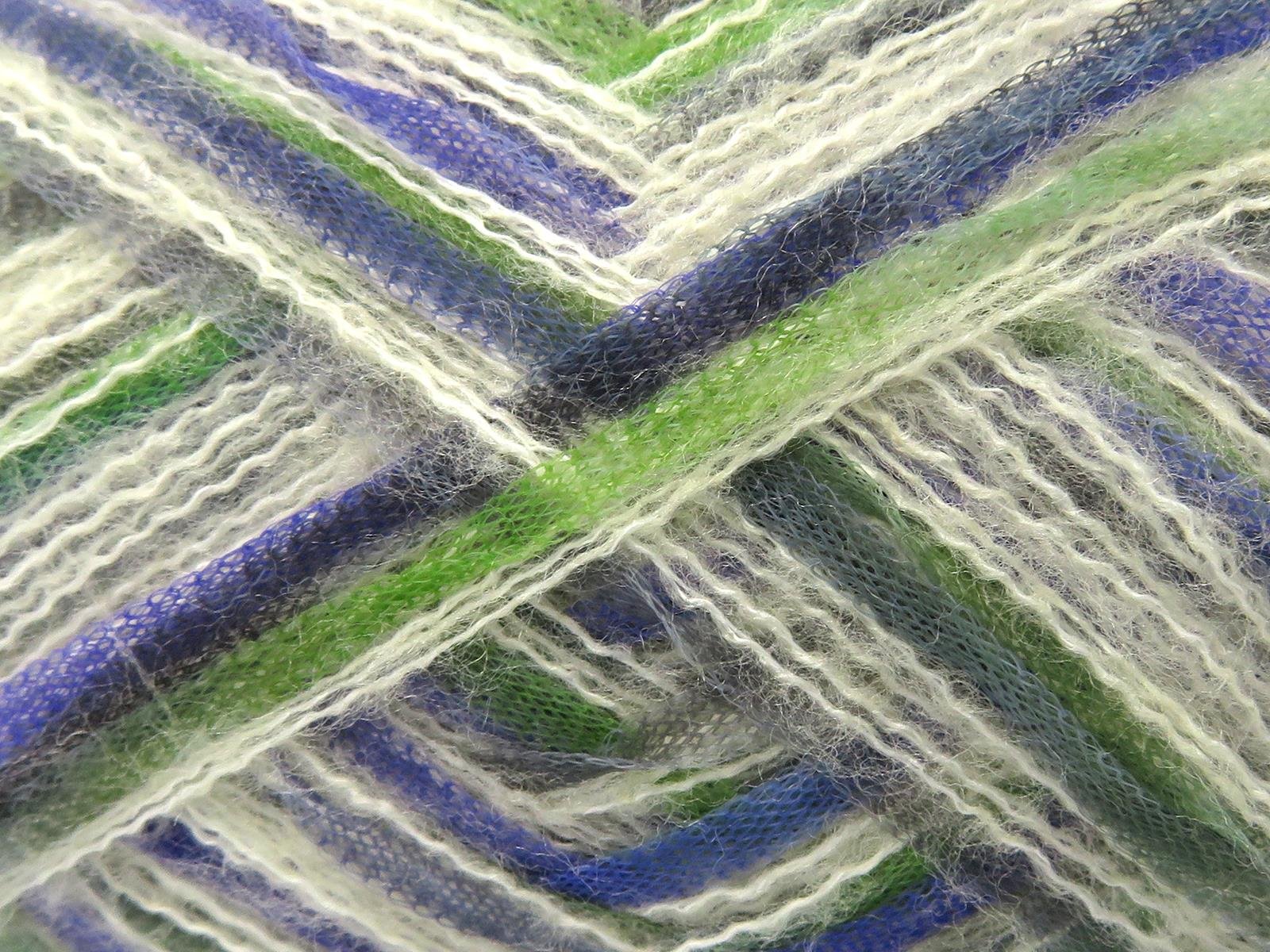 Toucan Green, Purple, Cream, Grey