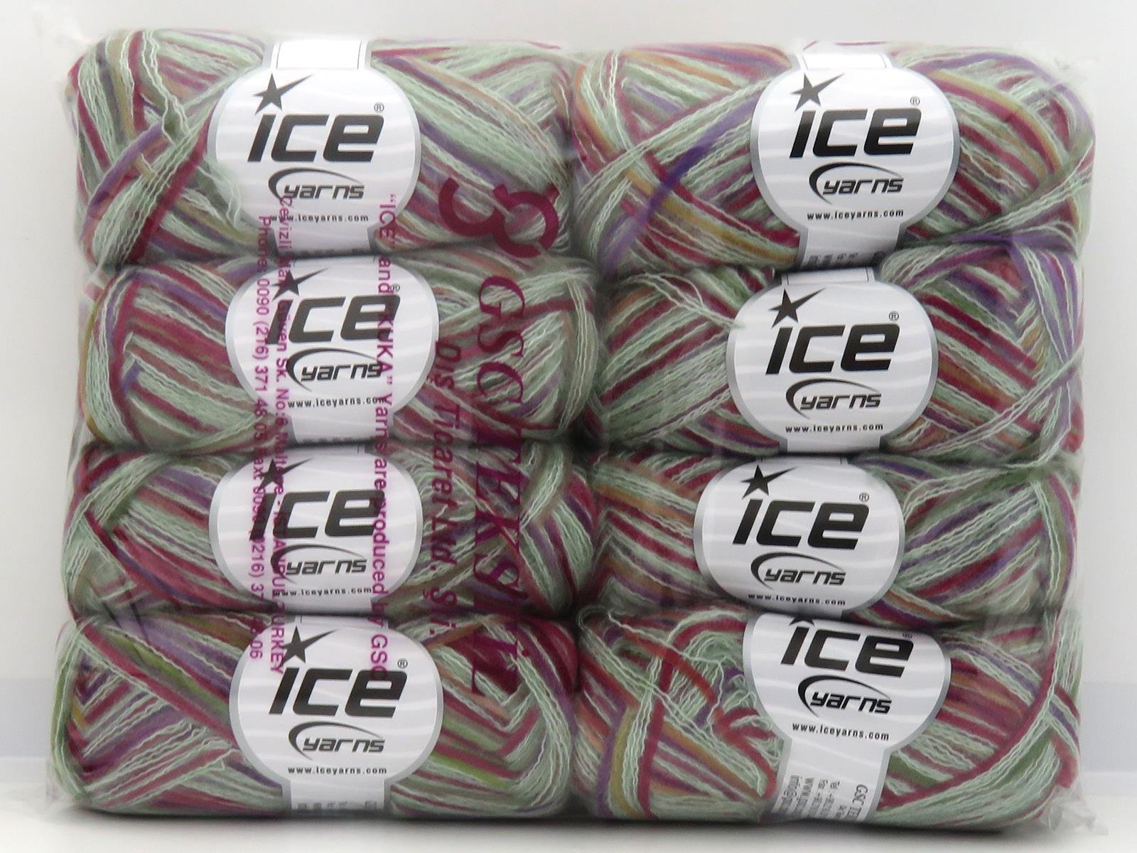 Toucan Lilac, Burgundy, Green Shades