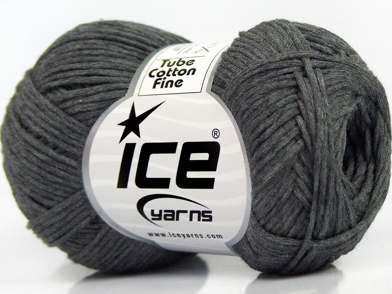 Tube Cotton Fine Dark Grey