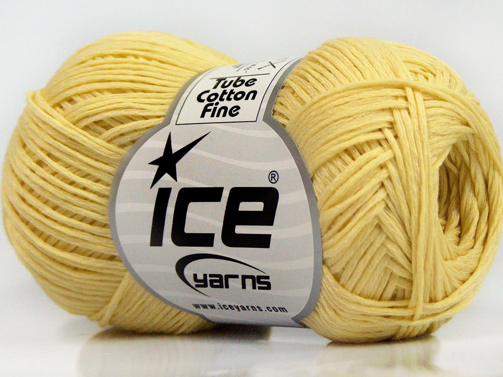 Tube Cotton Fine Light Yellow