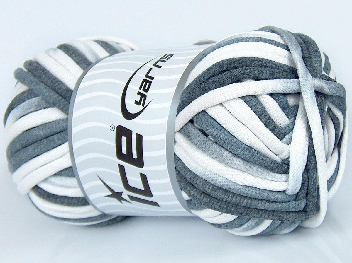 Tube Cotton Jumbo Color White, Grey Shades