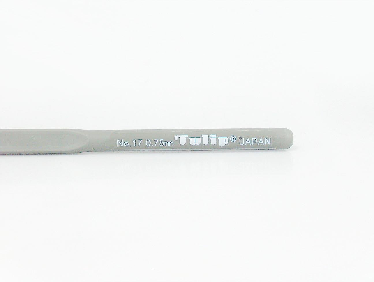 Tulip Crochet Hook with Soft Grip . #17 - 0.75 mm