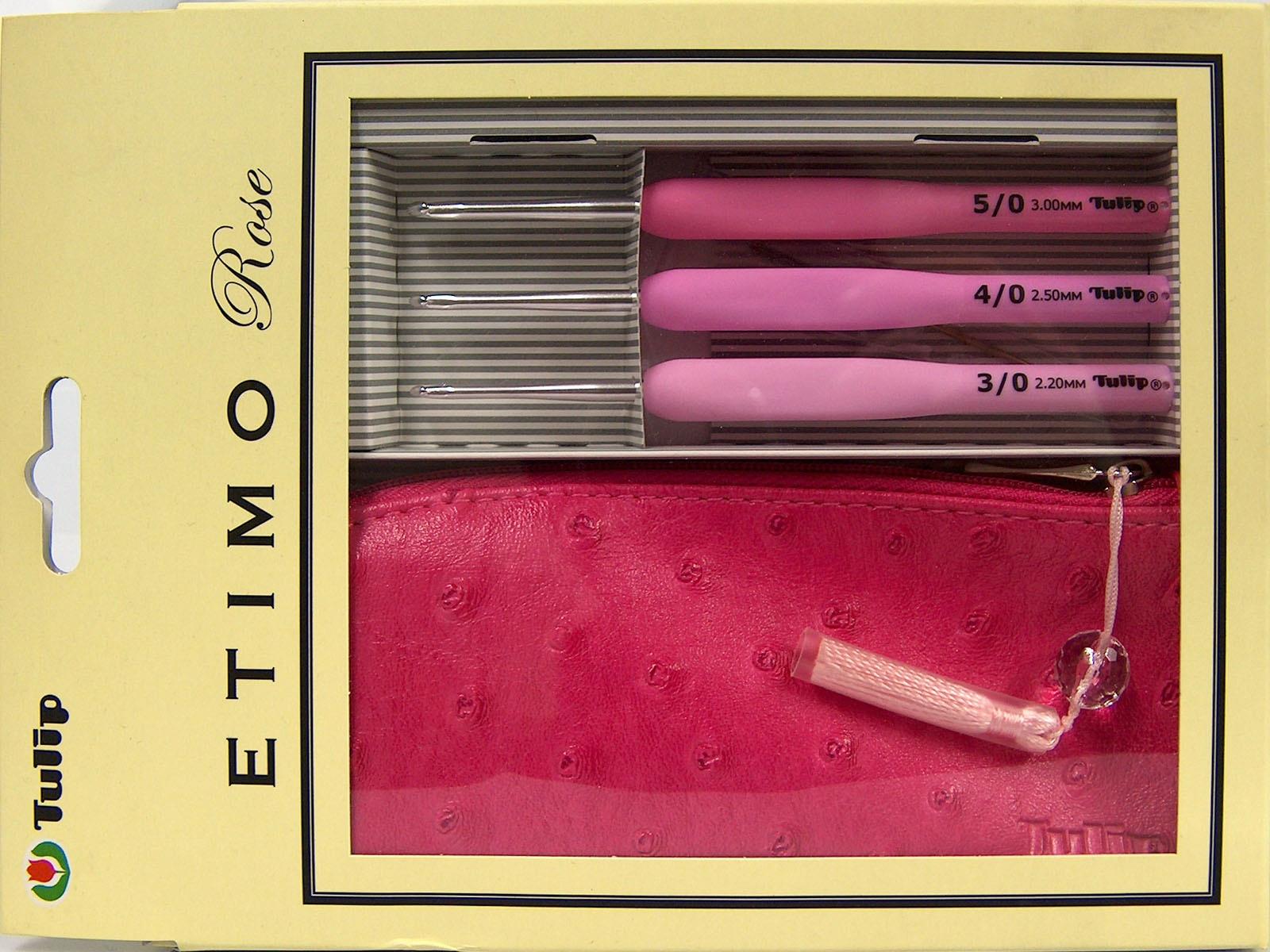 Tulip Etimo Rose Steel Crochet Hook with Soft Grip Set . TER-15s
