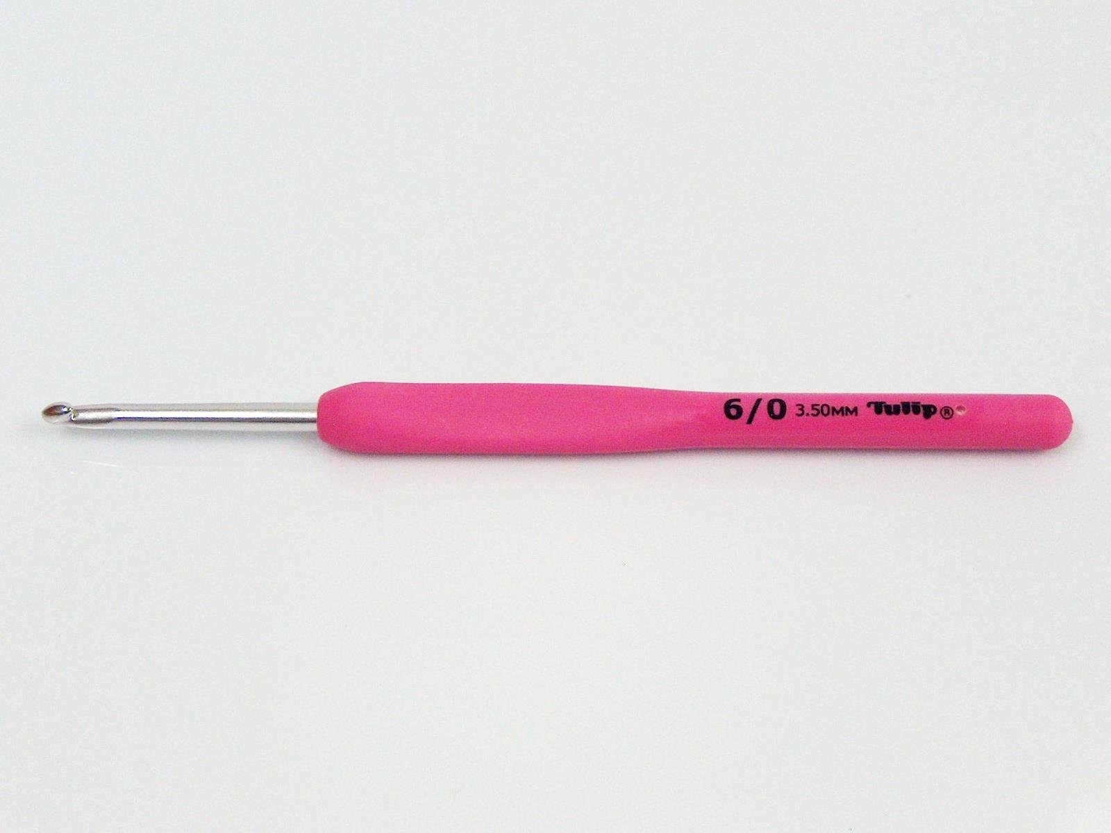 Tulip Etimo Rose Steel Crochet Hook with Soft Grip . 6/0 - 3.50 mm