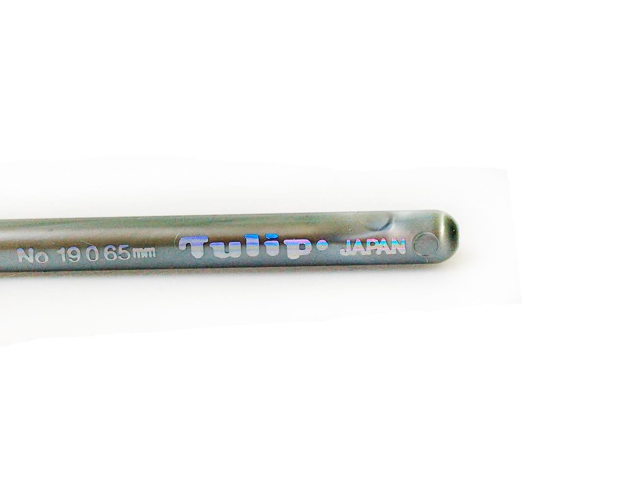 Tulip Plastic Handle Crochet Hook . #19 - 0.65 mm