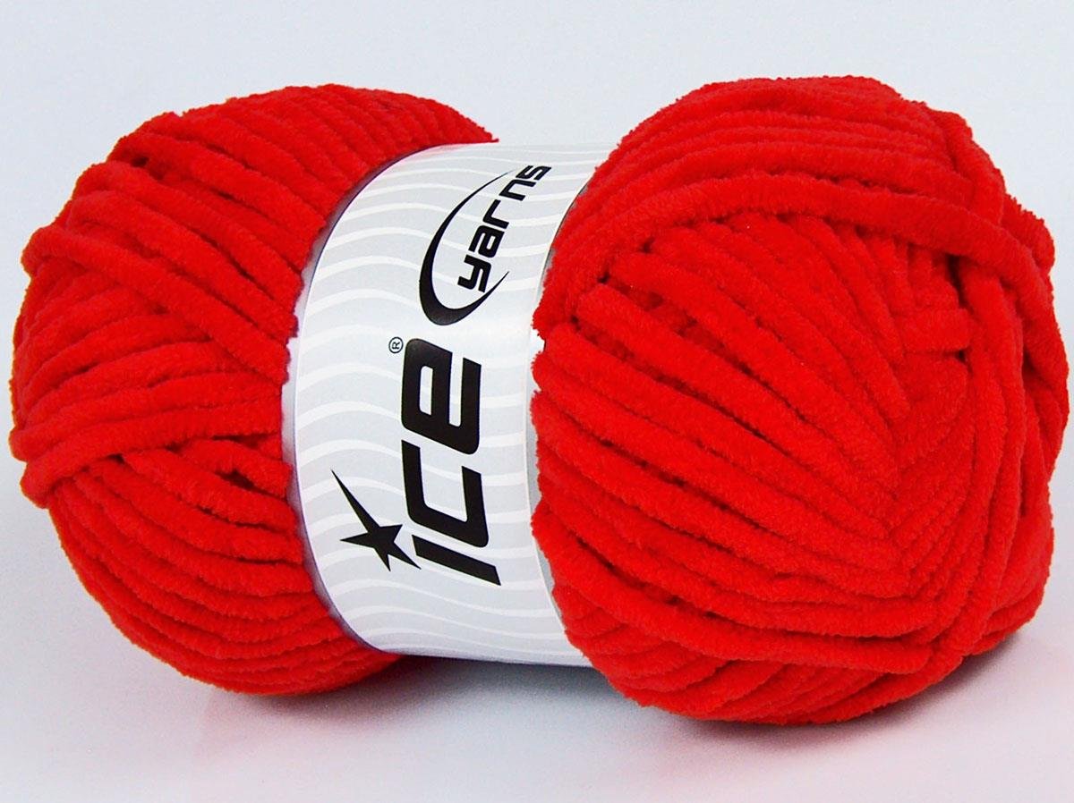 Velvet Chenille Red