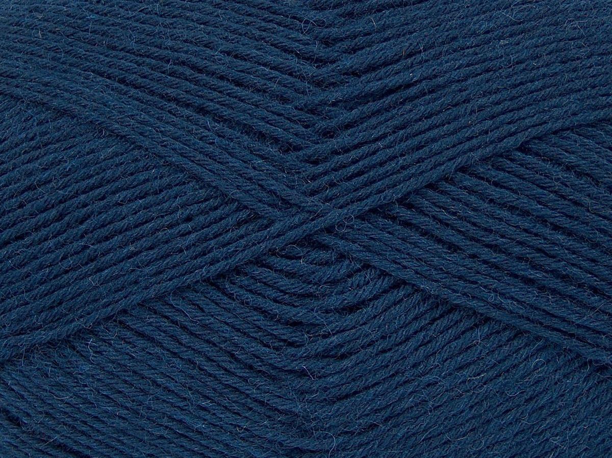 Virgin Wool Sock Navy
