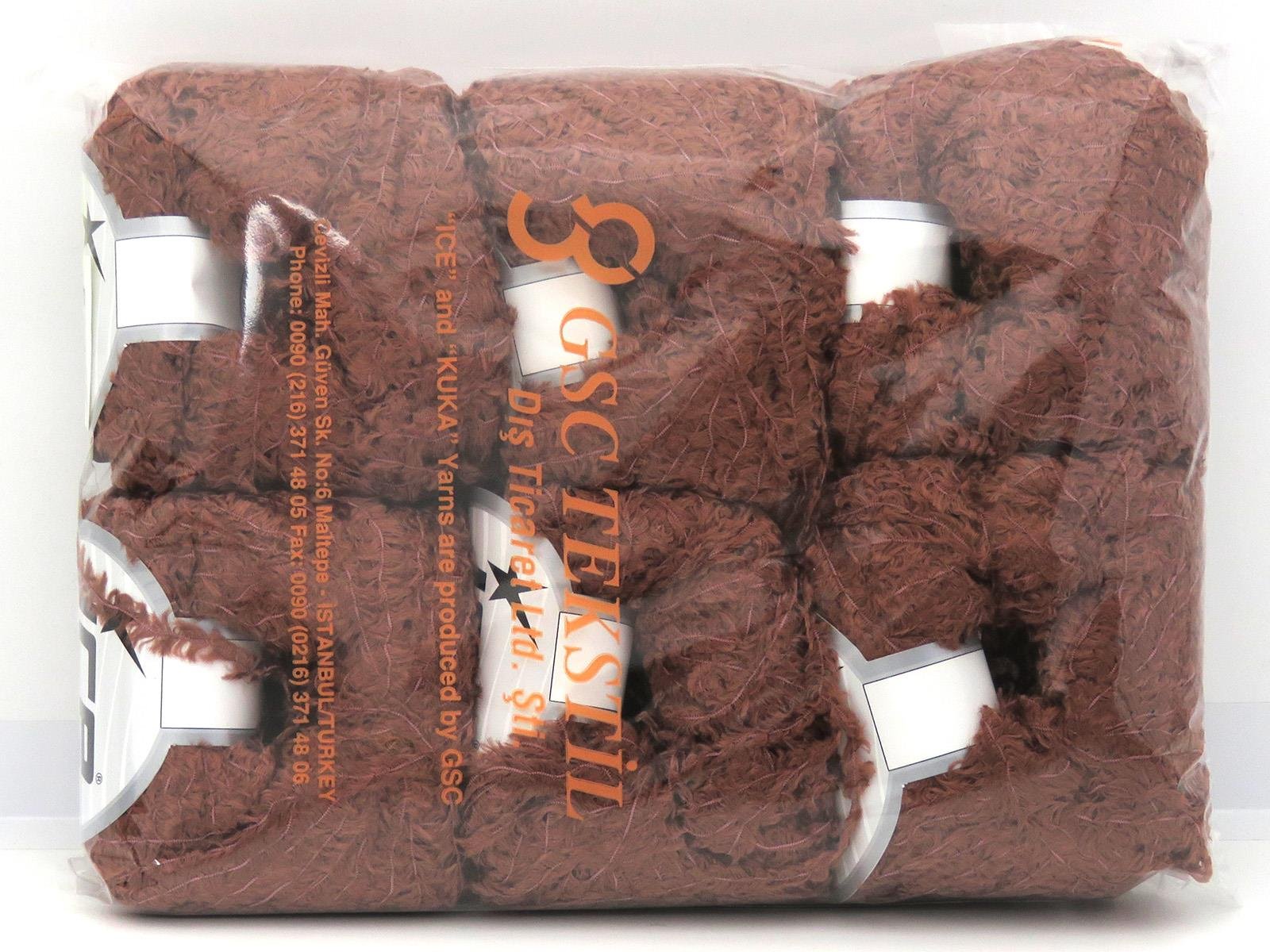 Viscose Fur Rose Brown