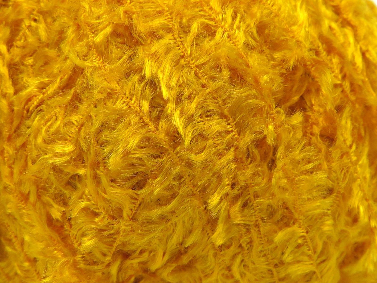 Viscose Fur Yellow