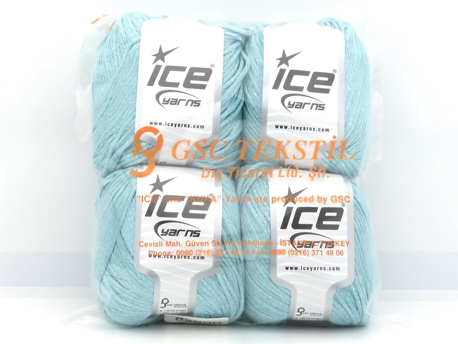 Viscose Glitz Light Turquoise