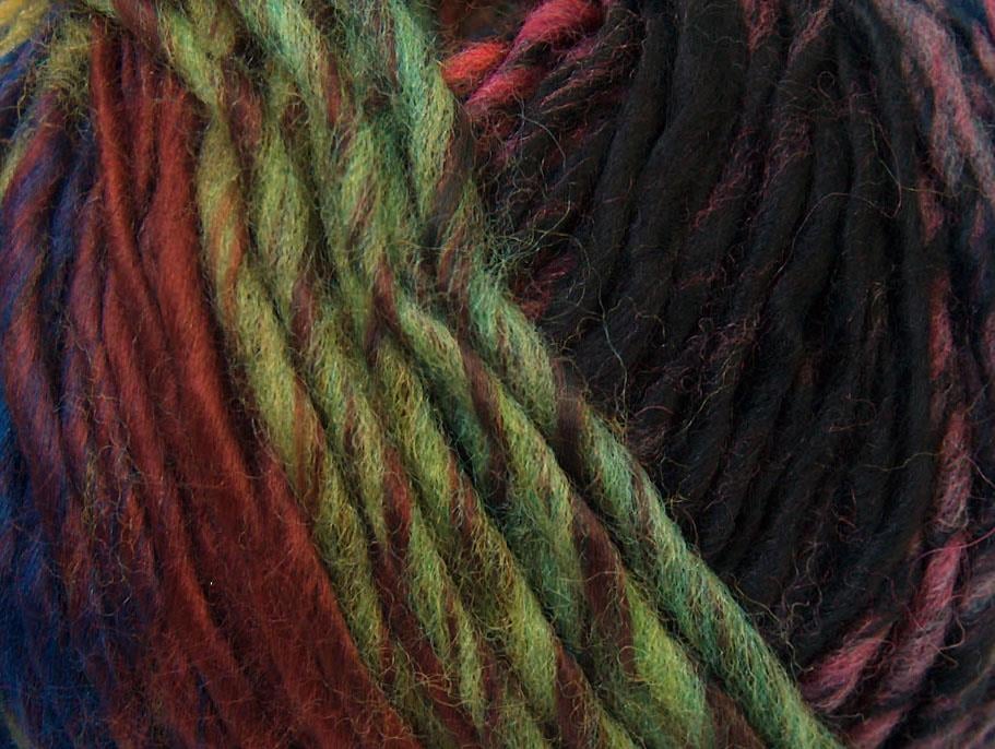 Vivid Wool Black, Blue, Orange, Fuchsia, Green Shades