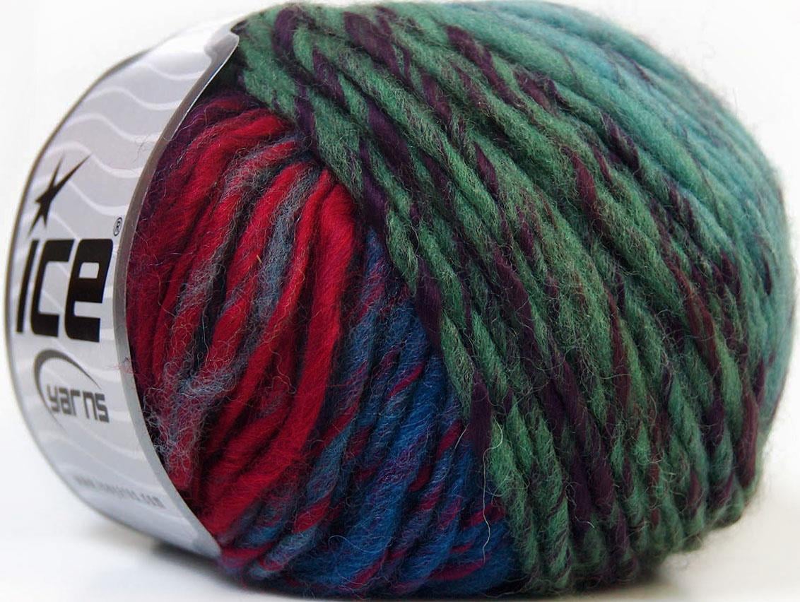 Vivid Wool Red, Turquoise, Fuchsia, Green Shades, Blue Shades