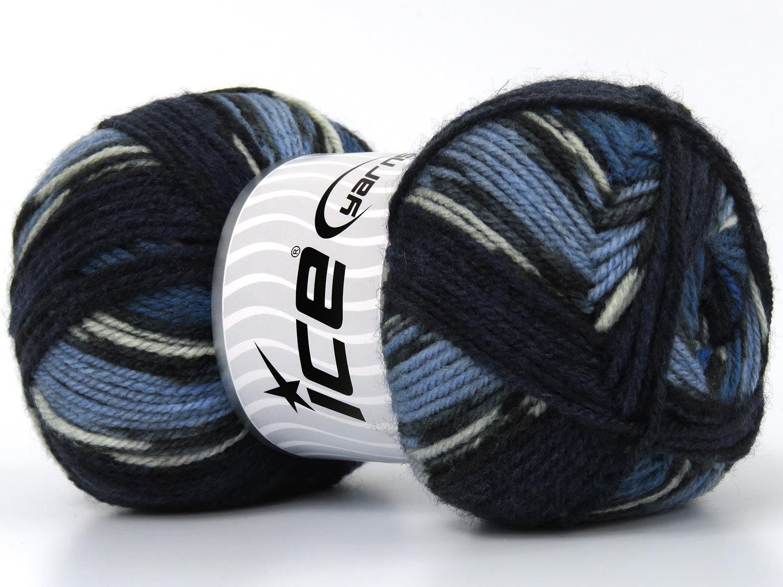 Wool Design Black, Navy, Blue Shades
