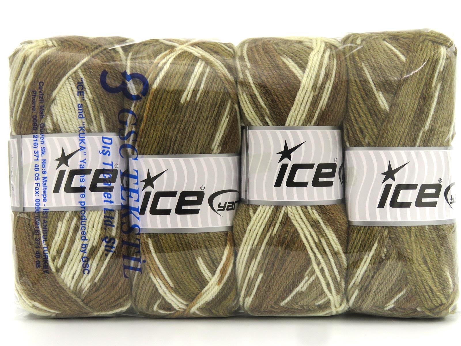 Wool Design Cream, Brown Shades