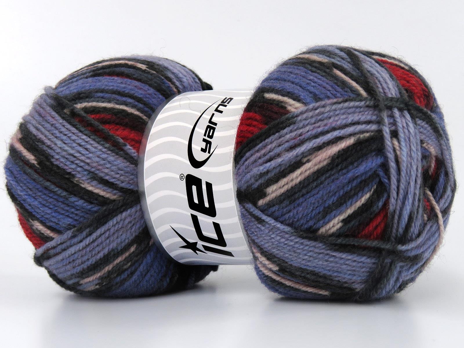 Wool Design Pink, Black, Red, Lilac Shades