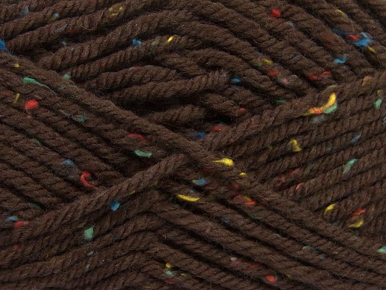 Wool Tweed Superbulky Brown