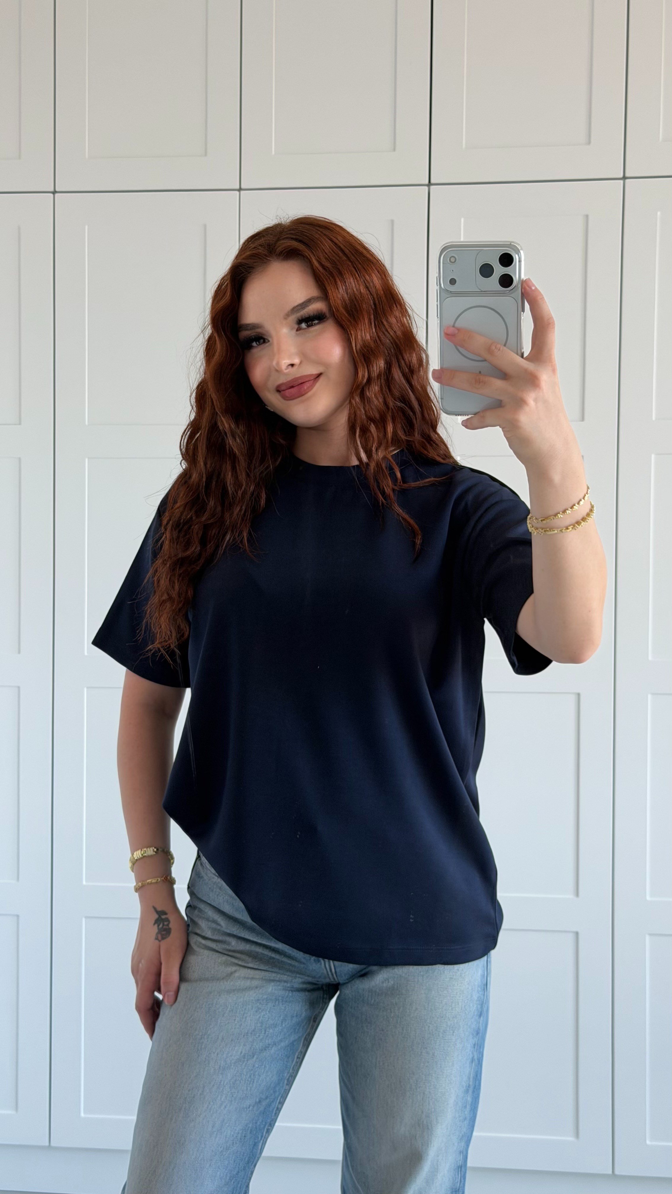 Everdays Basic T-Shirt-Navy Blue 