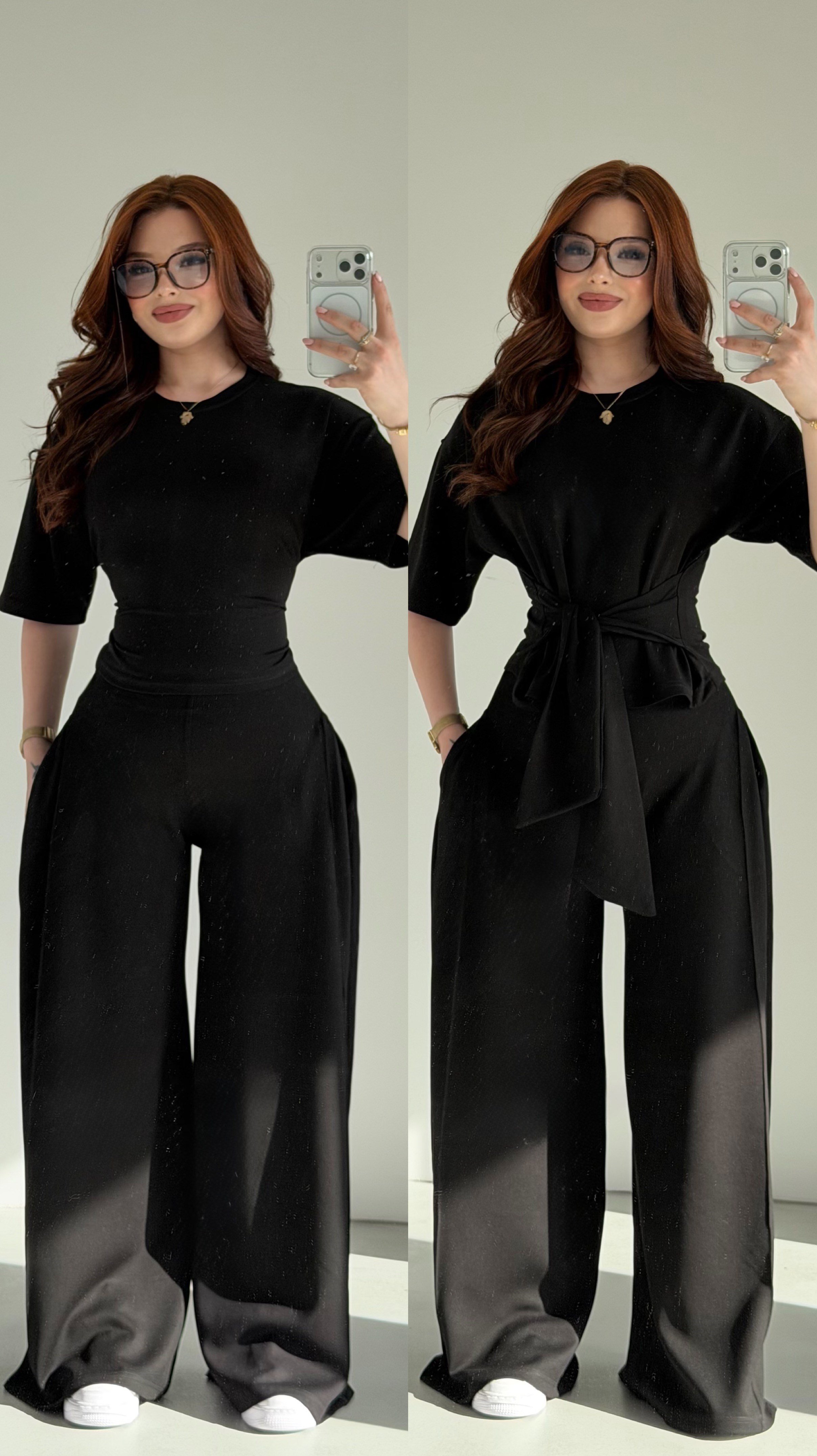 Jesy Bağlamalı Modal Takım Siyah
