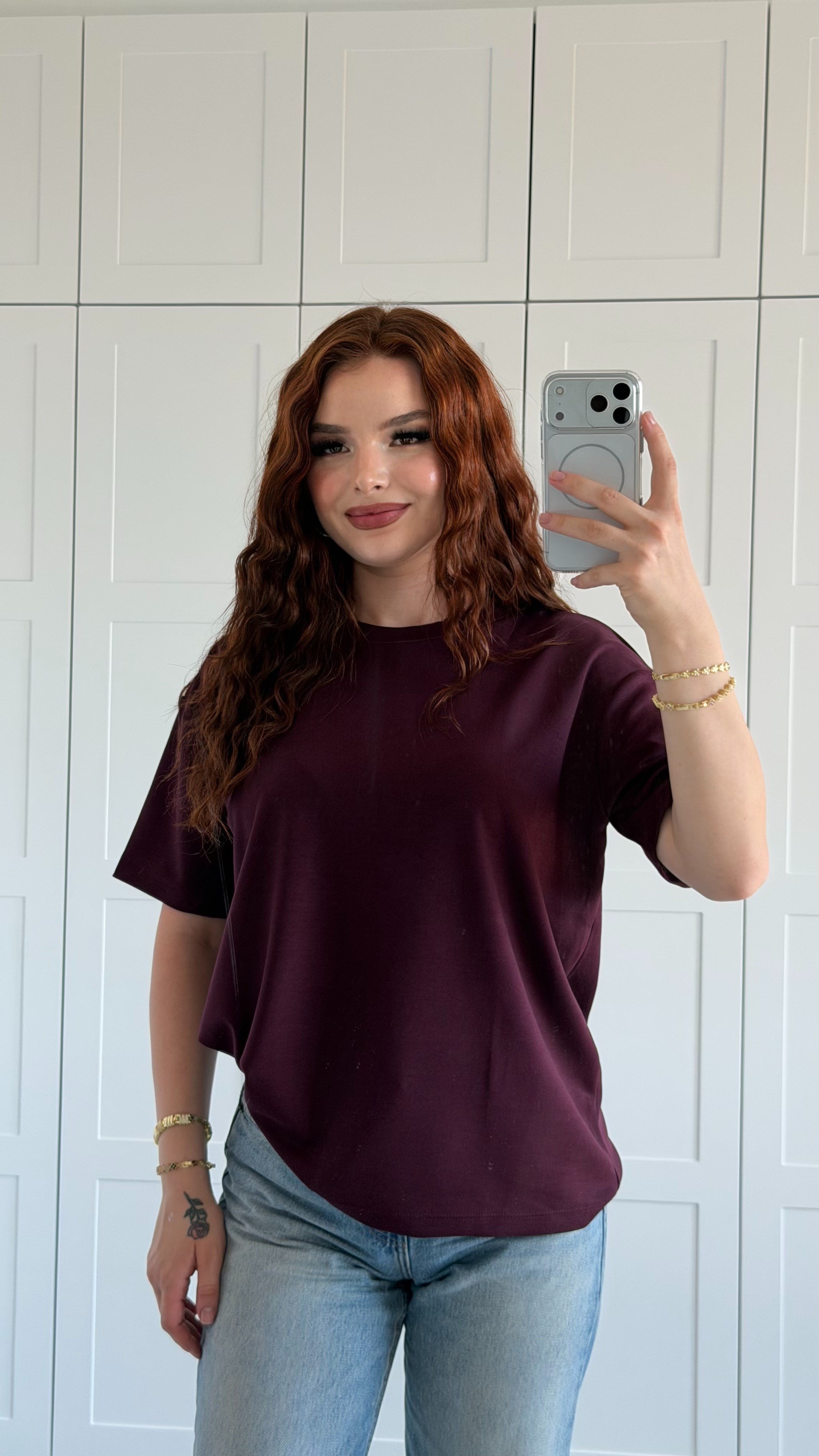 Everdays Basic T-Shirt-Maroon