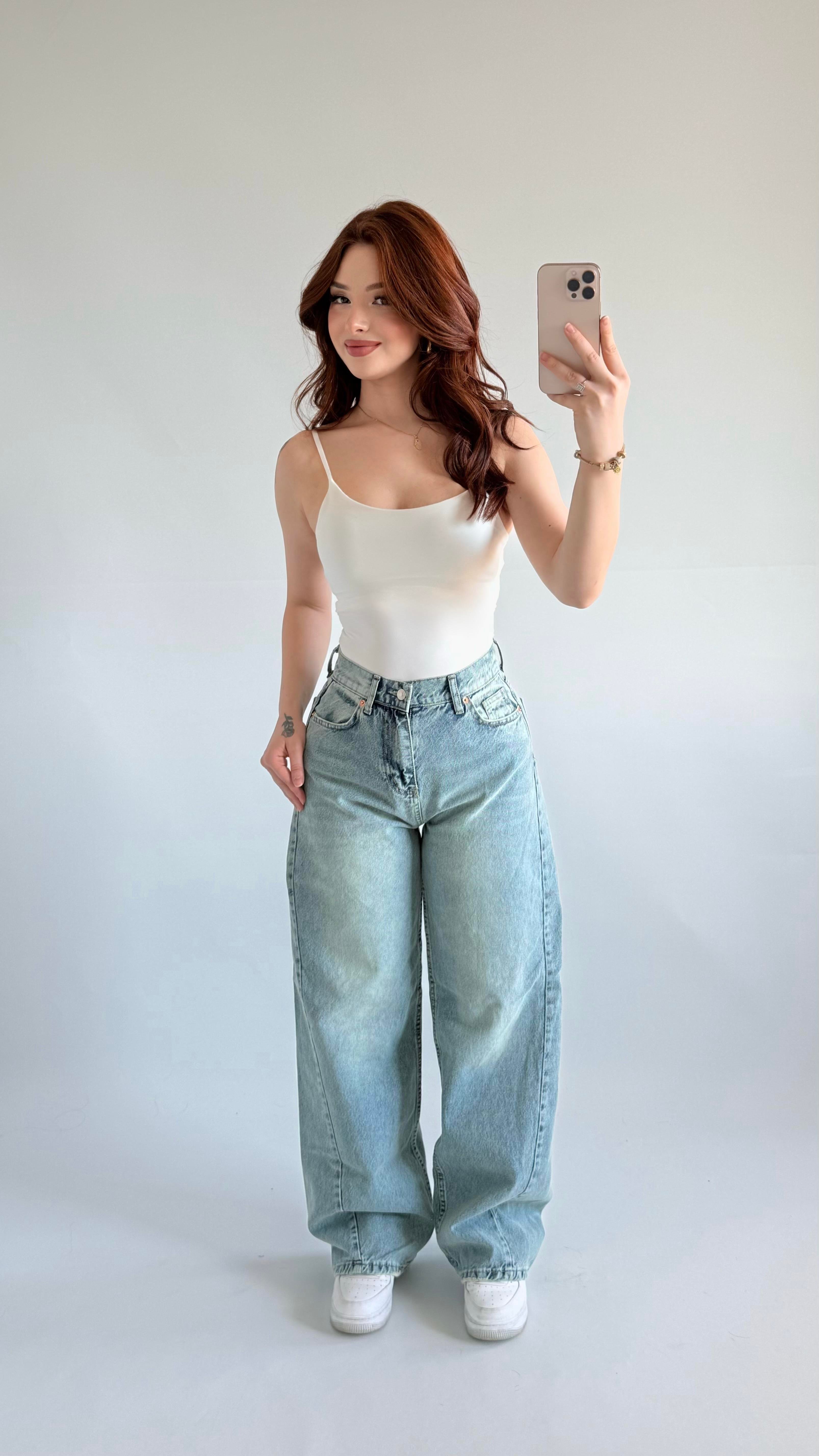 Baggy Balon Pantolon Açık Mavi