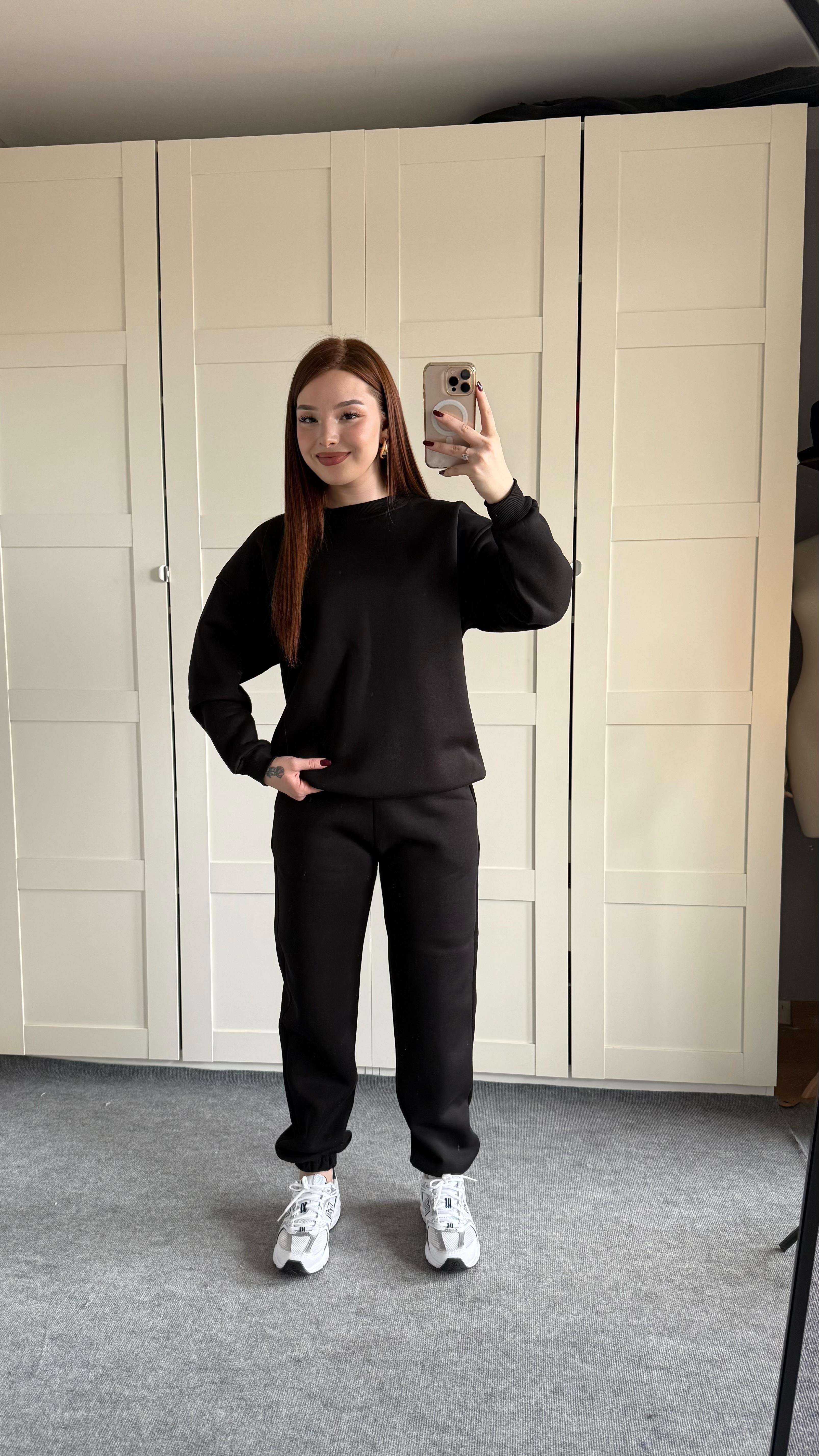 Basıc Sweat Eşofman Takımı Siyah