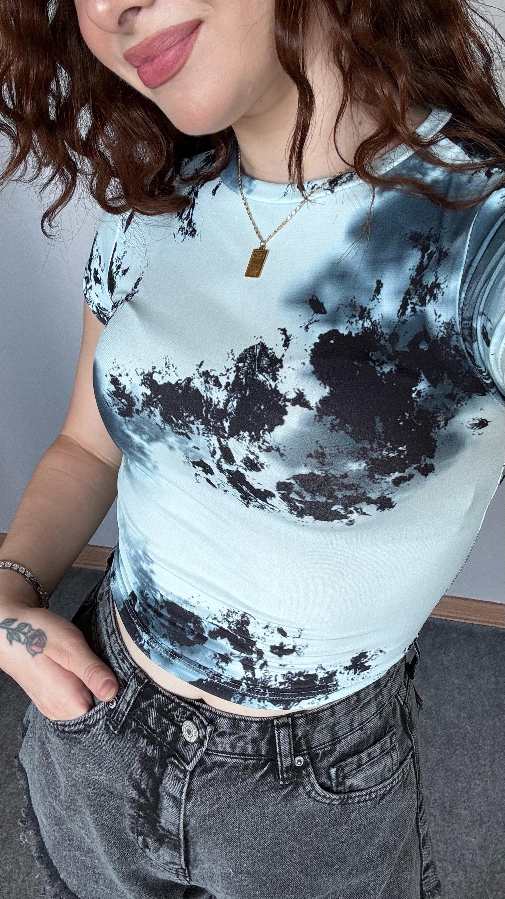 Batik Mavi Tişört 