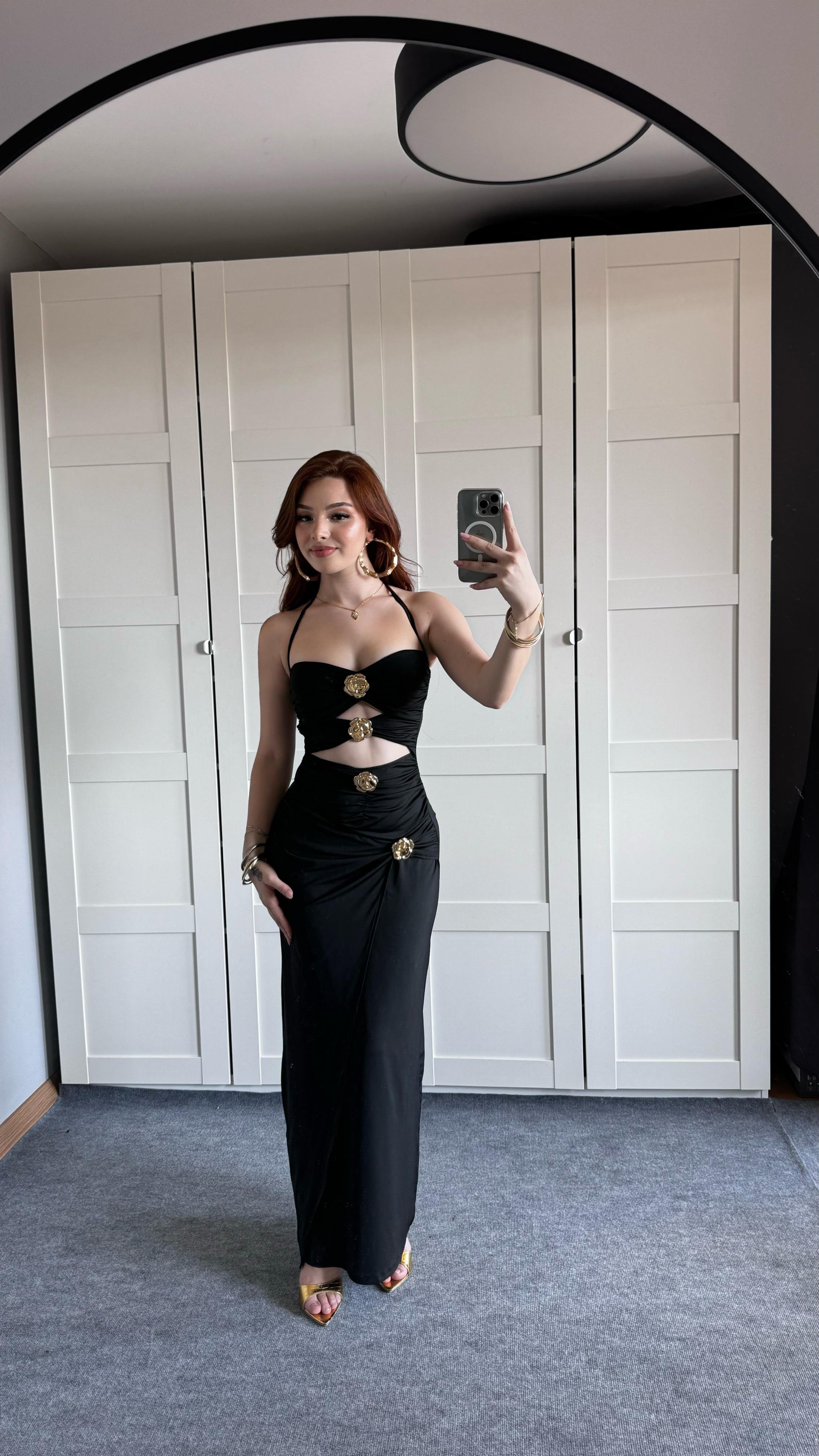 Belinda Siyah Elbise