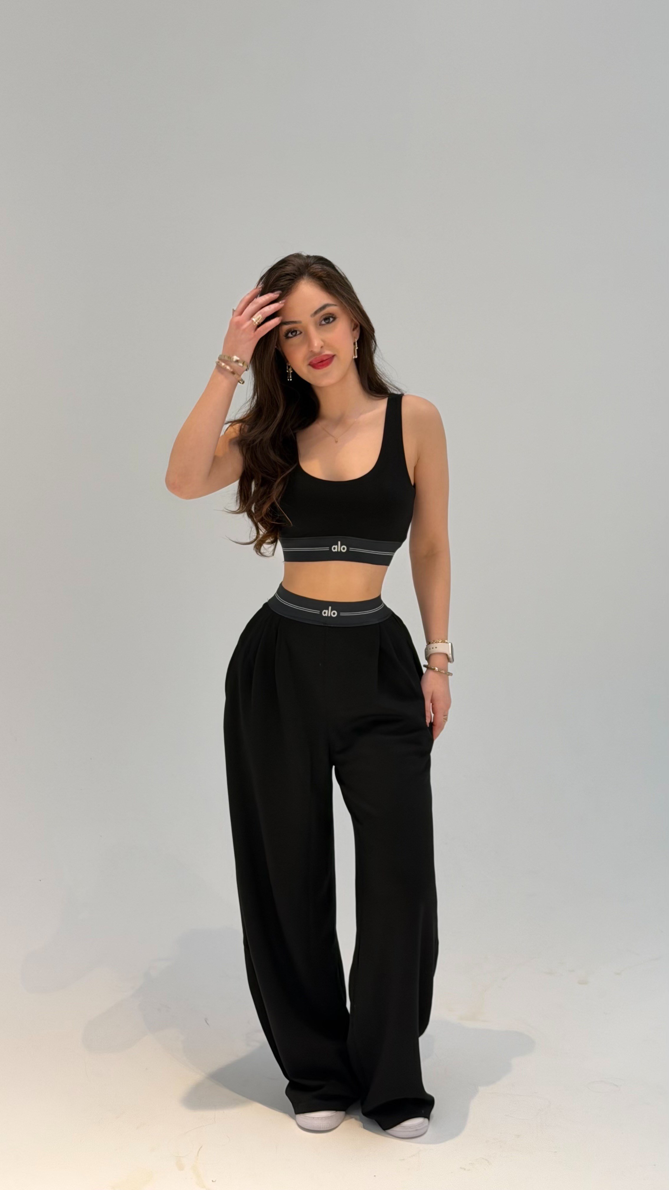 Bralet Kemer Eşofman Takım Siyah