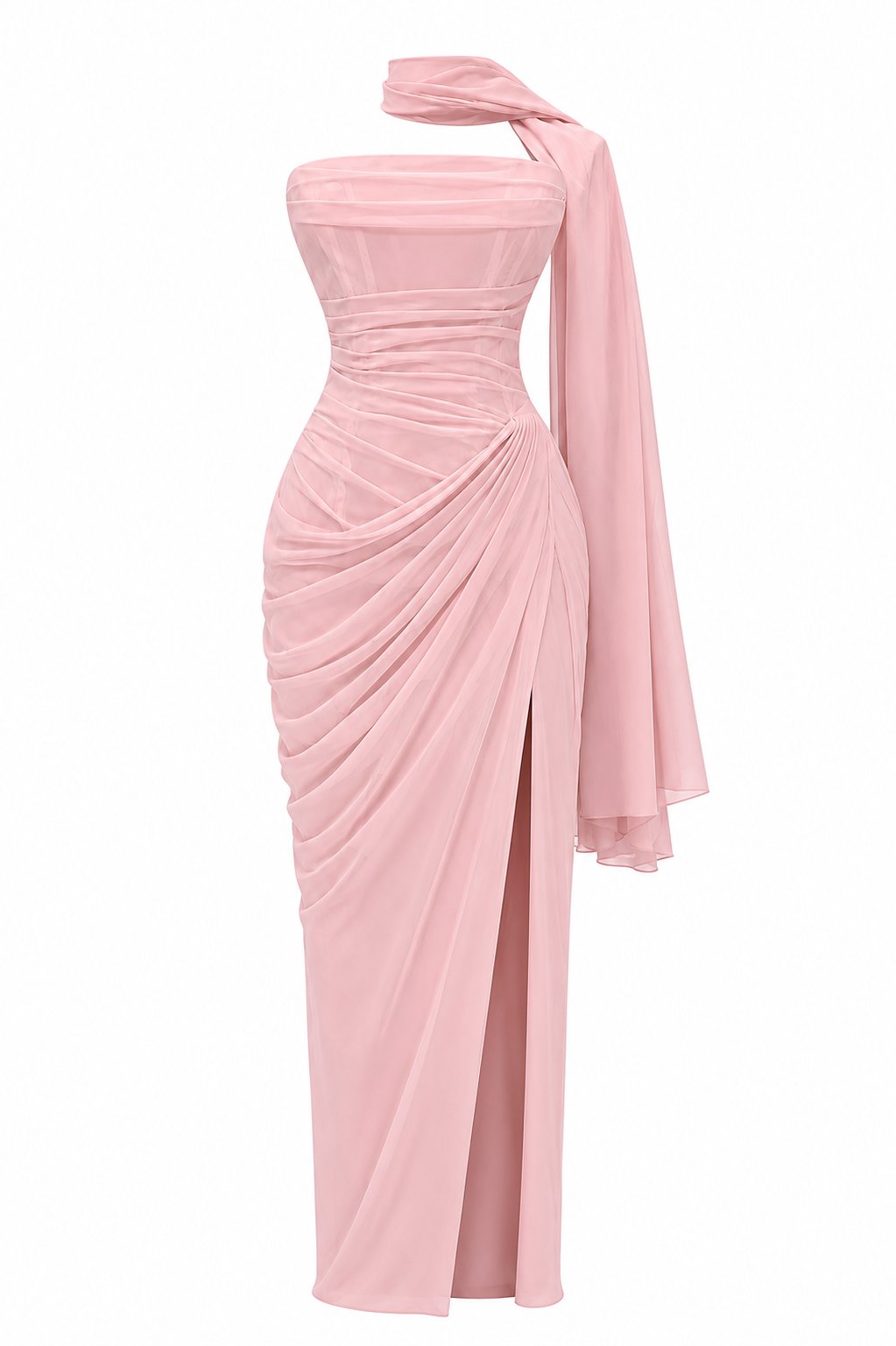 Belle Prenses Abiye Pembe
