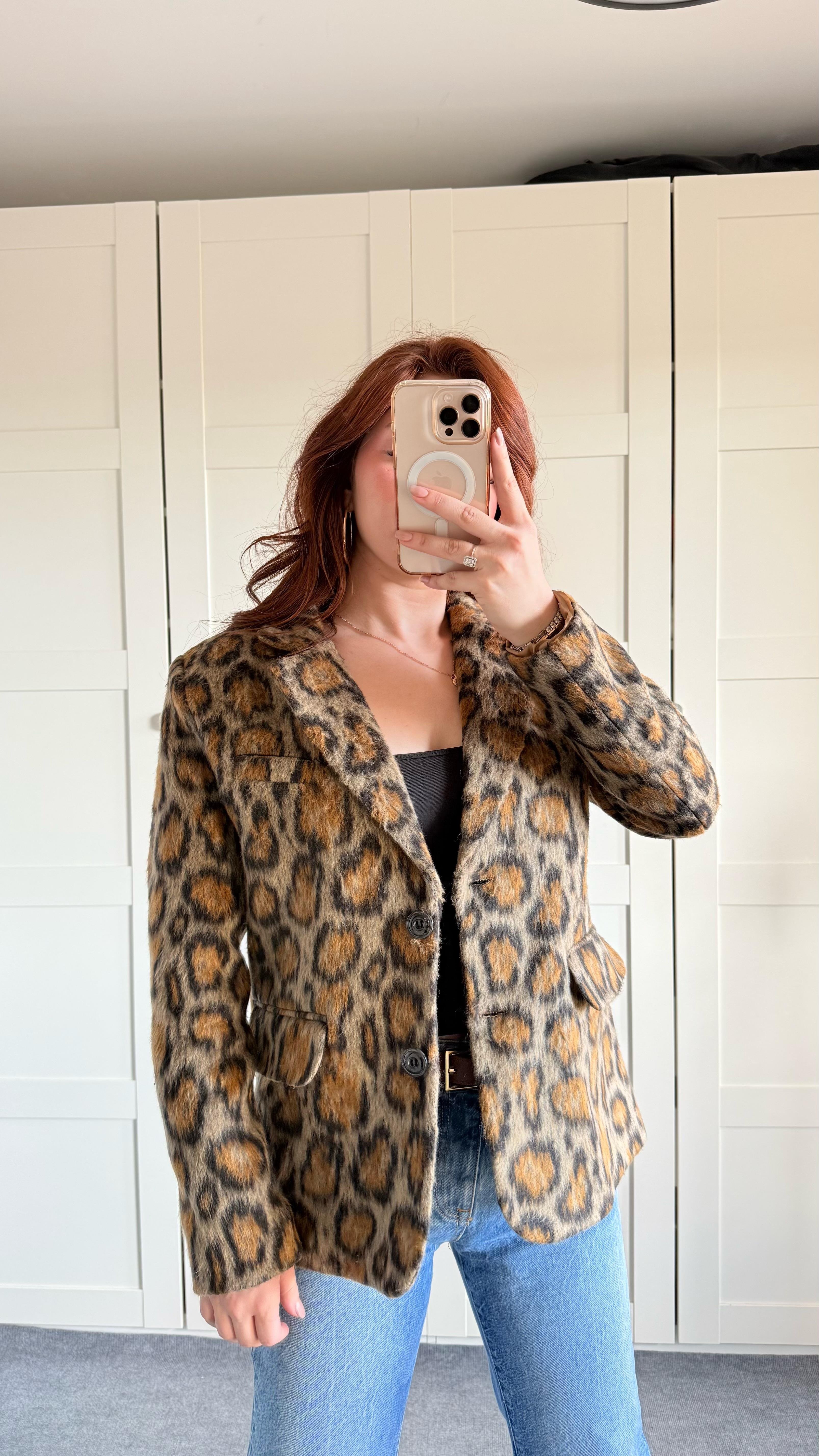 Kaşe Leopar Ceket
