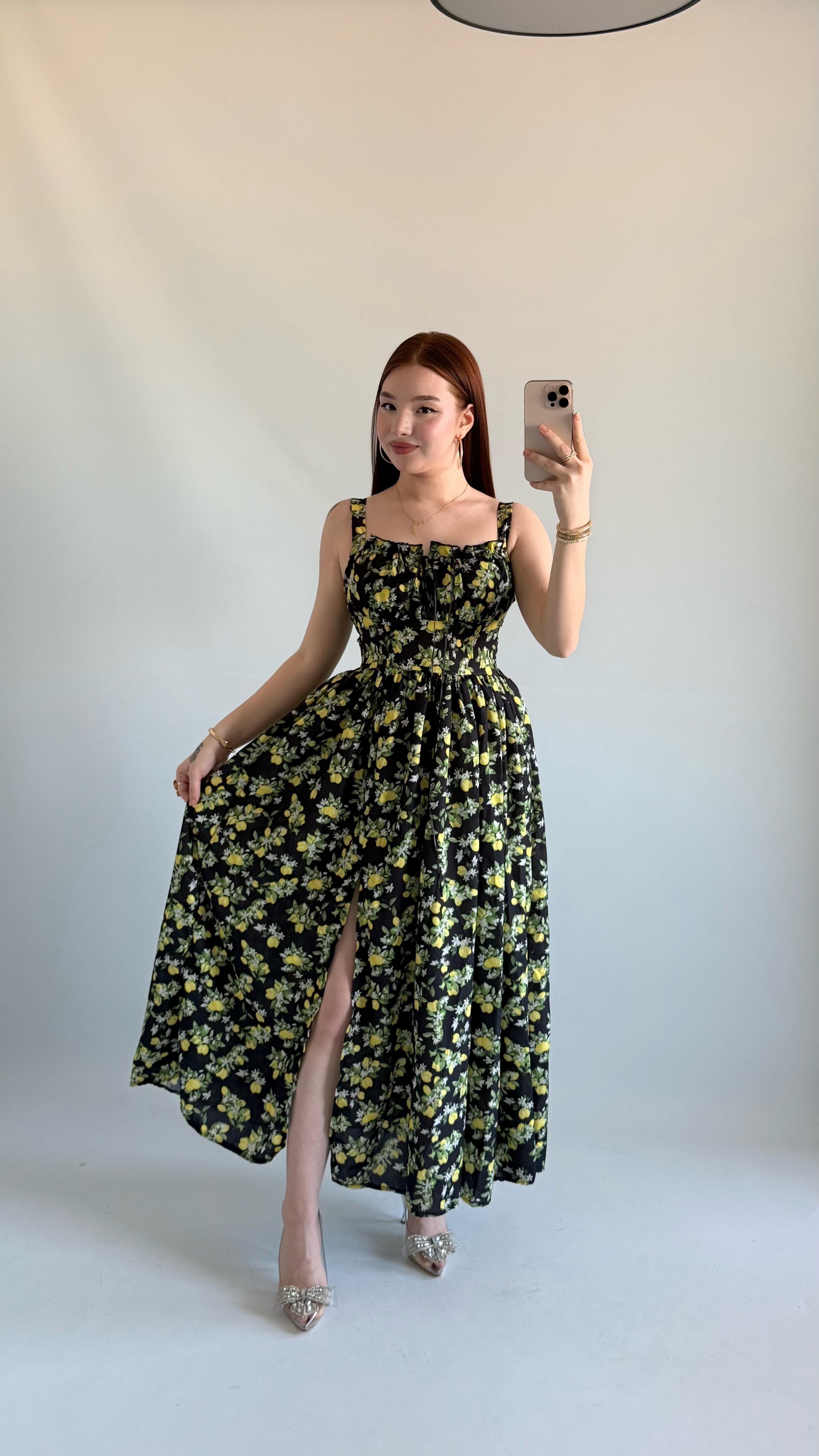 Lemon Cıvıl Cıvıl Elbise Siyah