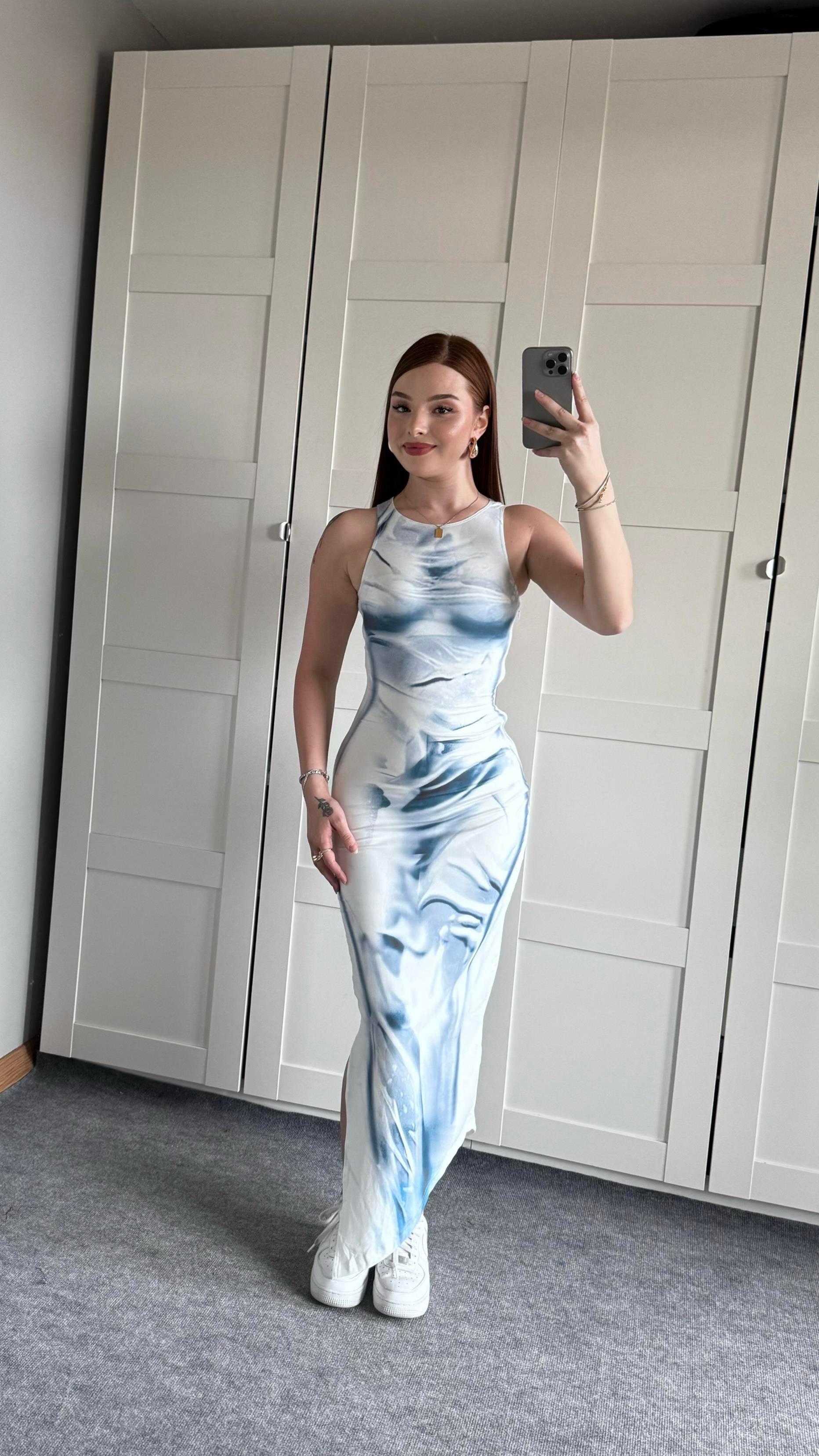 Mia Mavi Elbise