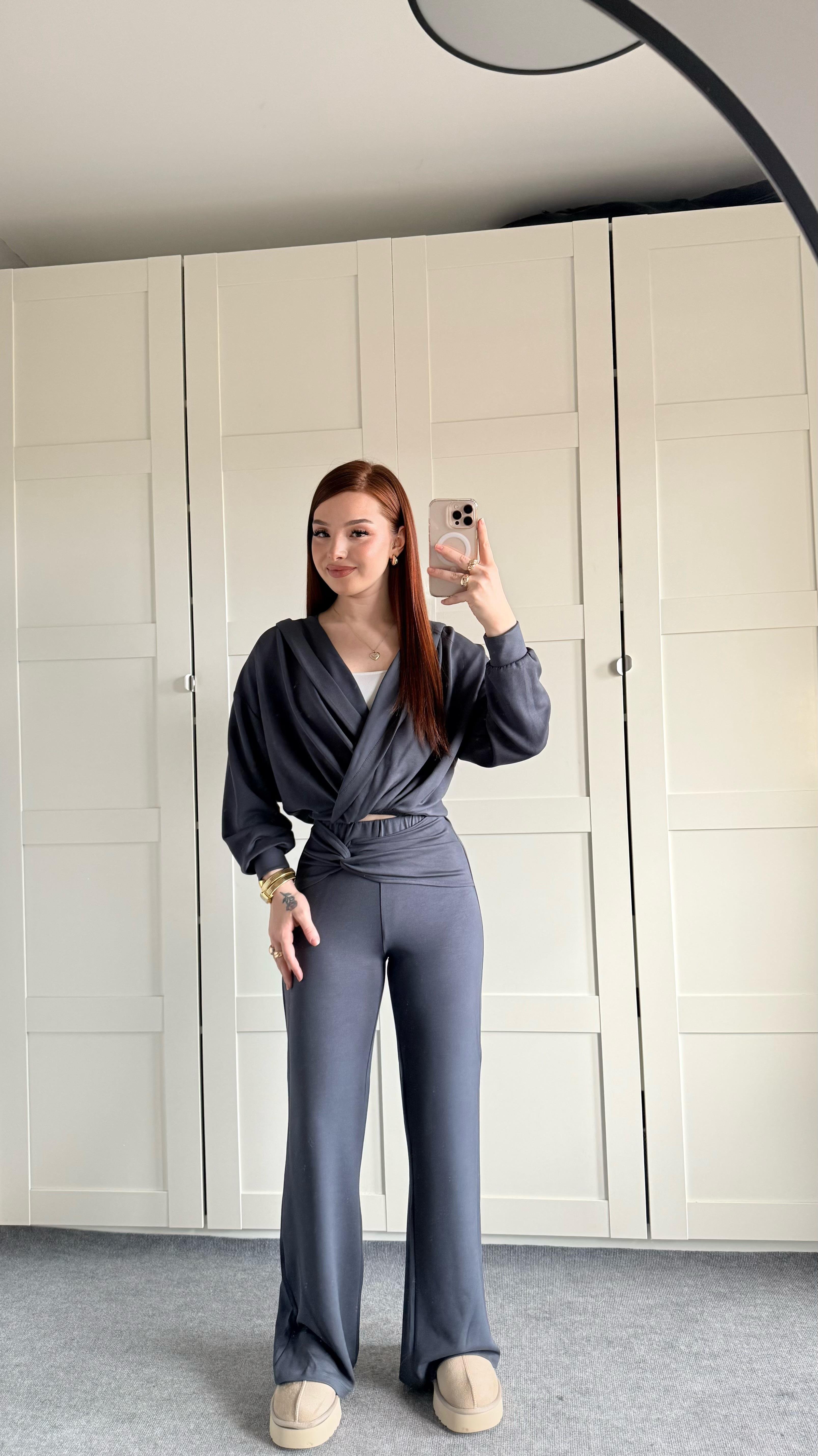 Oys. Kruvaze Modal Eşofman Takımı İndigo