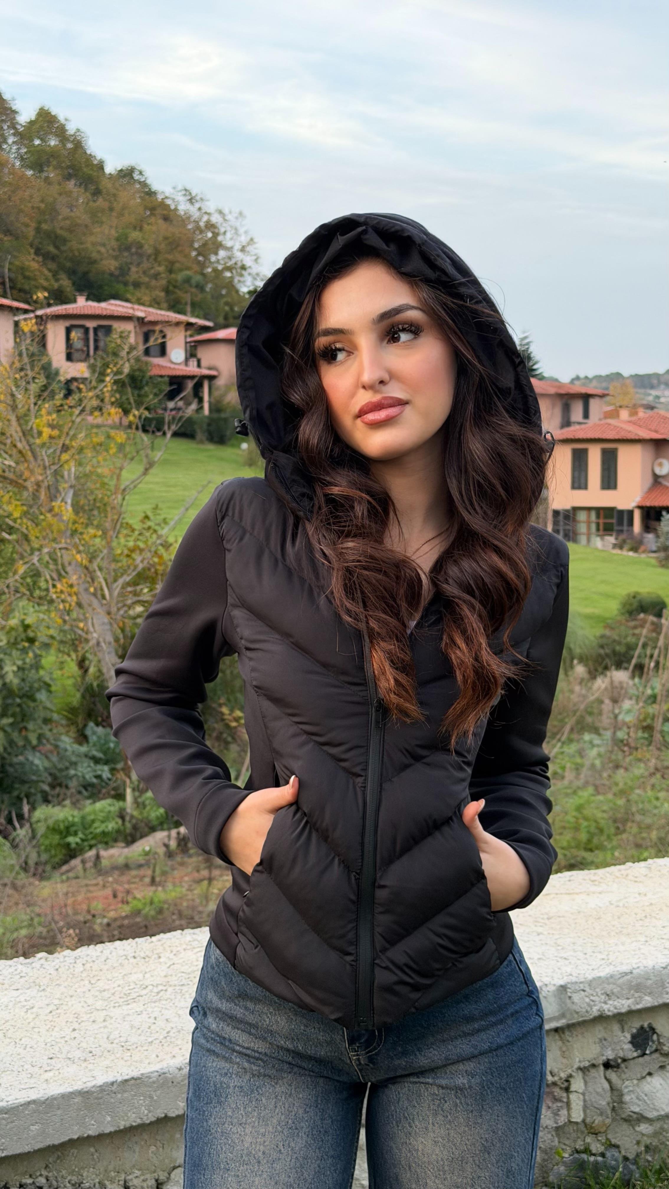 Range Mom Şişme Mont Siyah