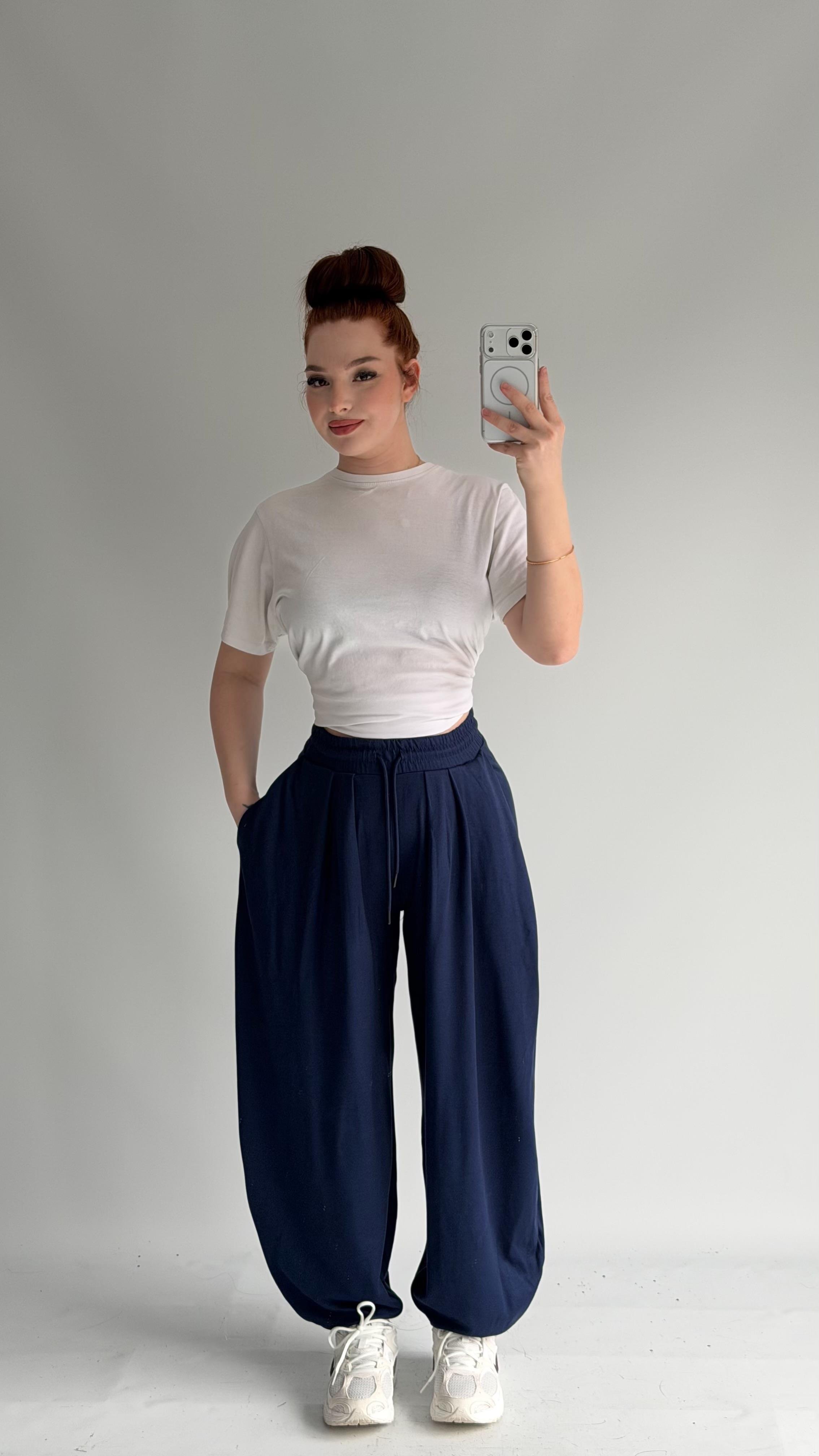 Şalvar Eşofman Oversize Lacivert
