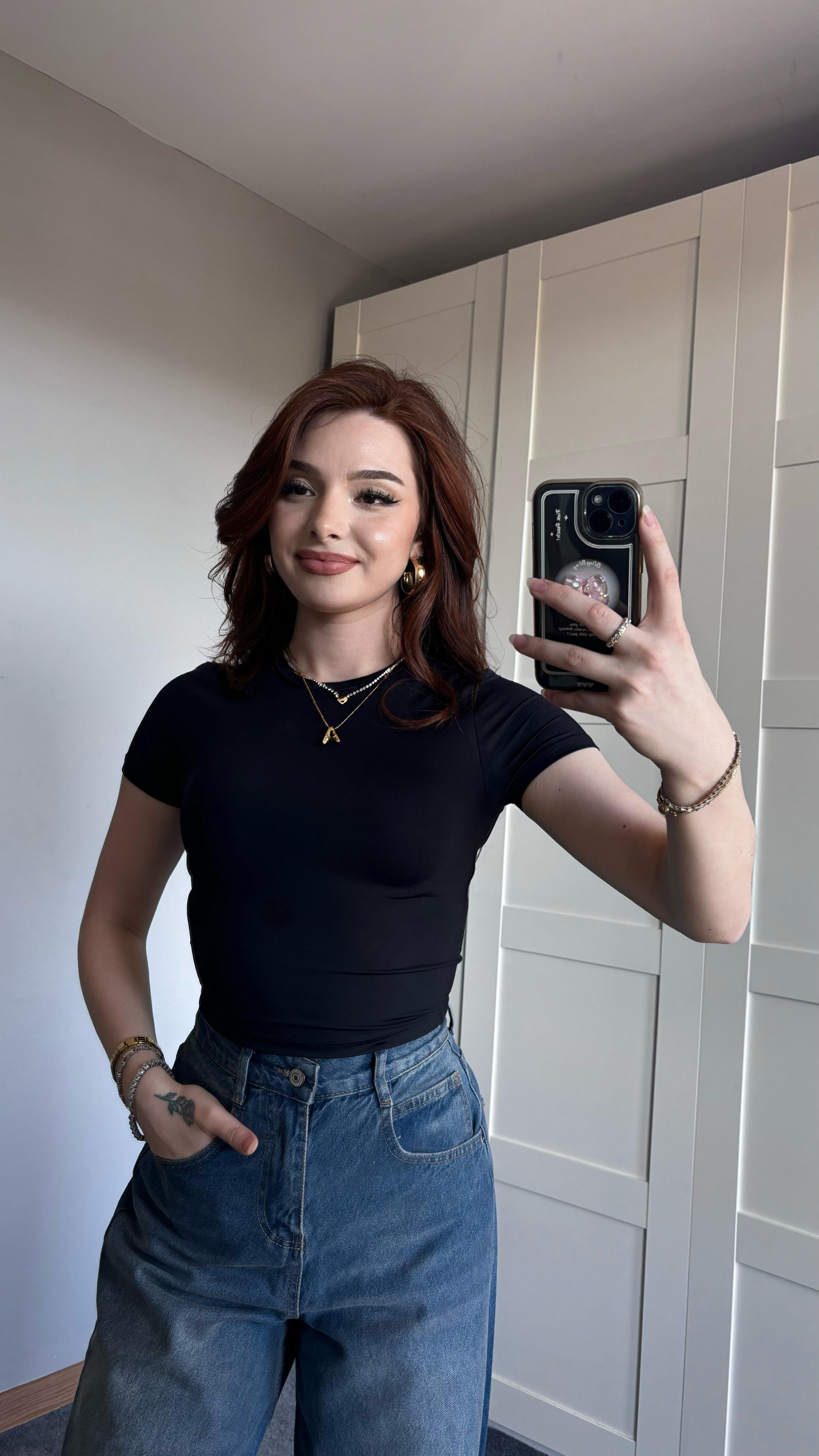 Soft Touch Siyah Tişört