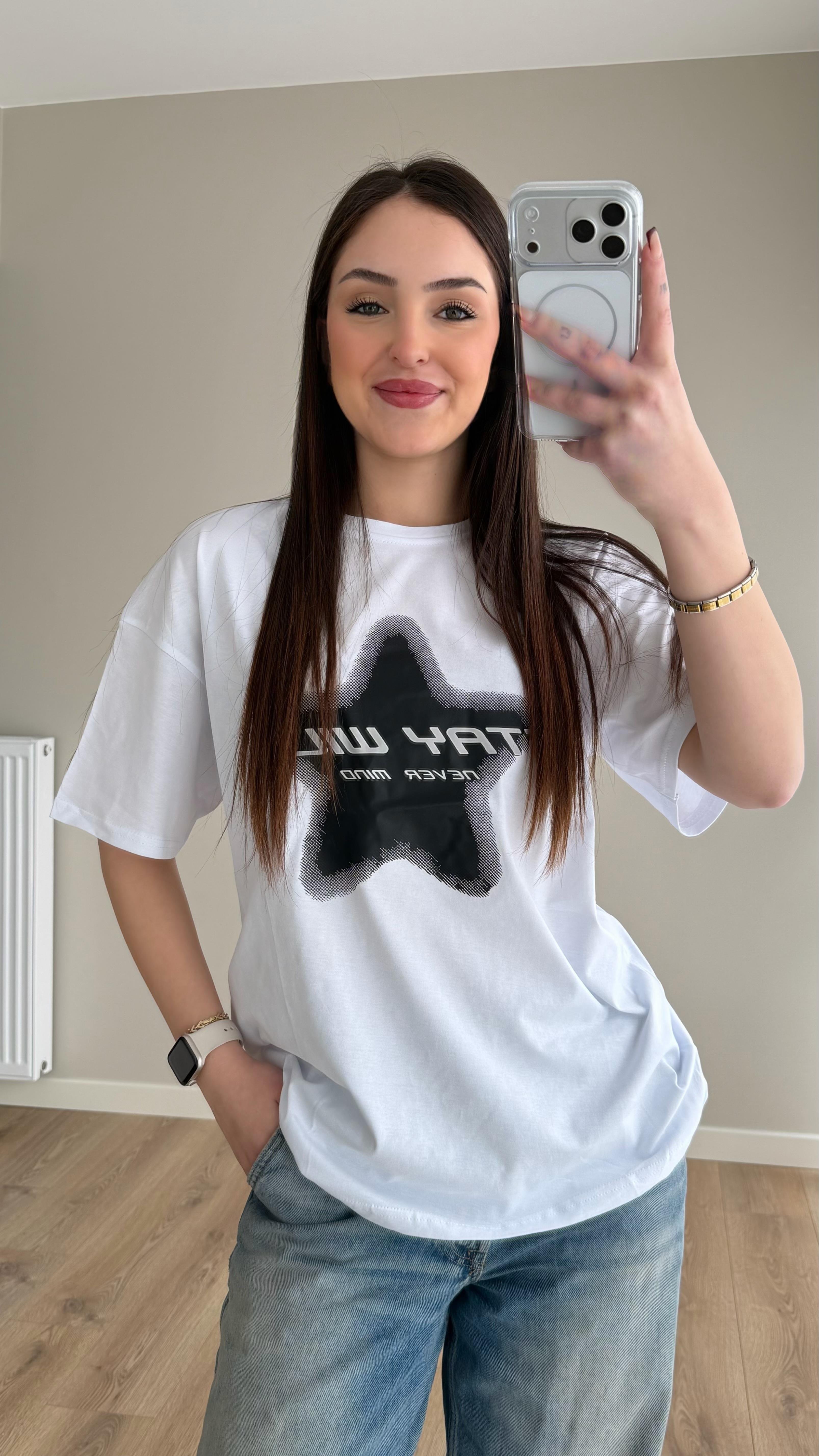 Stay Tişört Beyaz