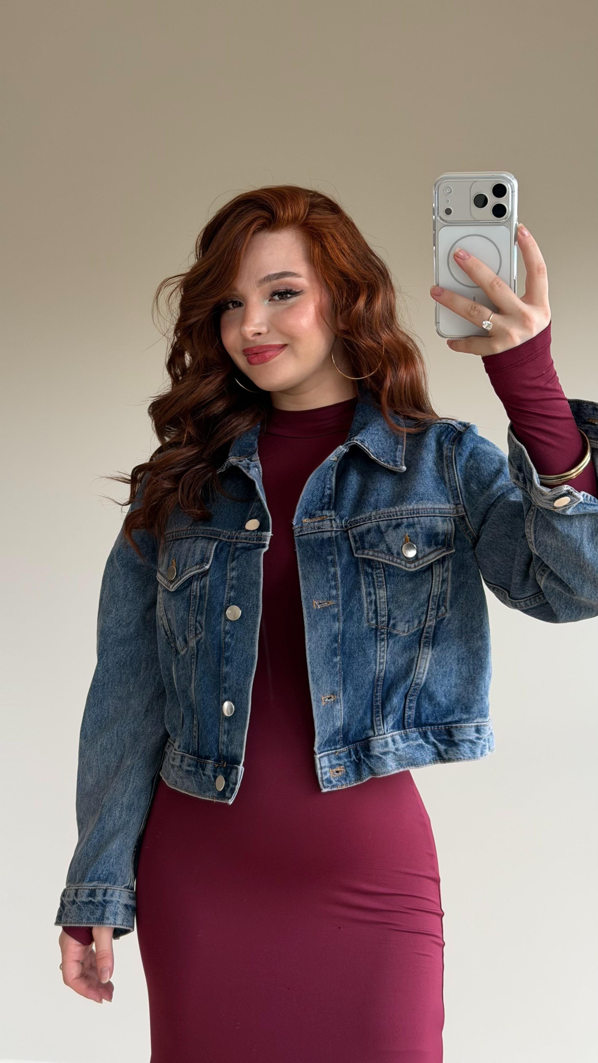 Süper Denim Crop Kot Ceket