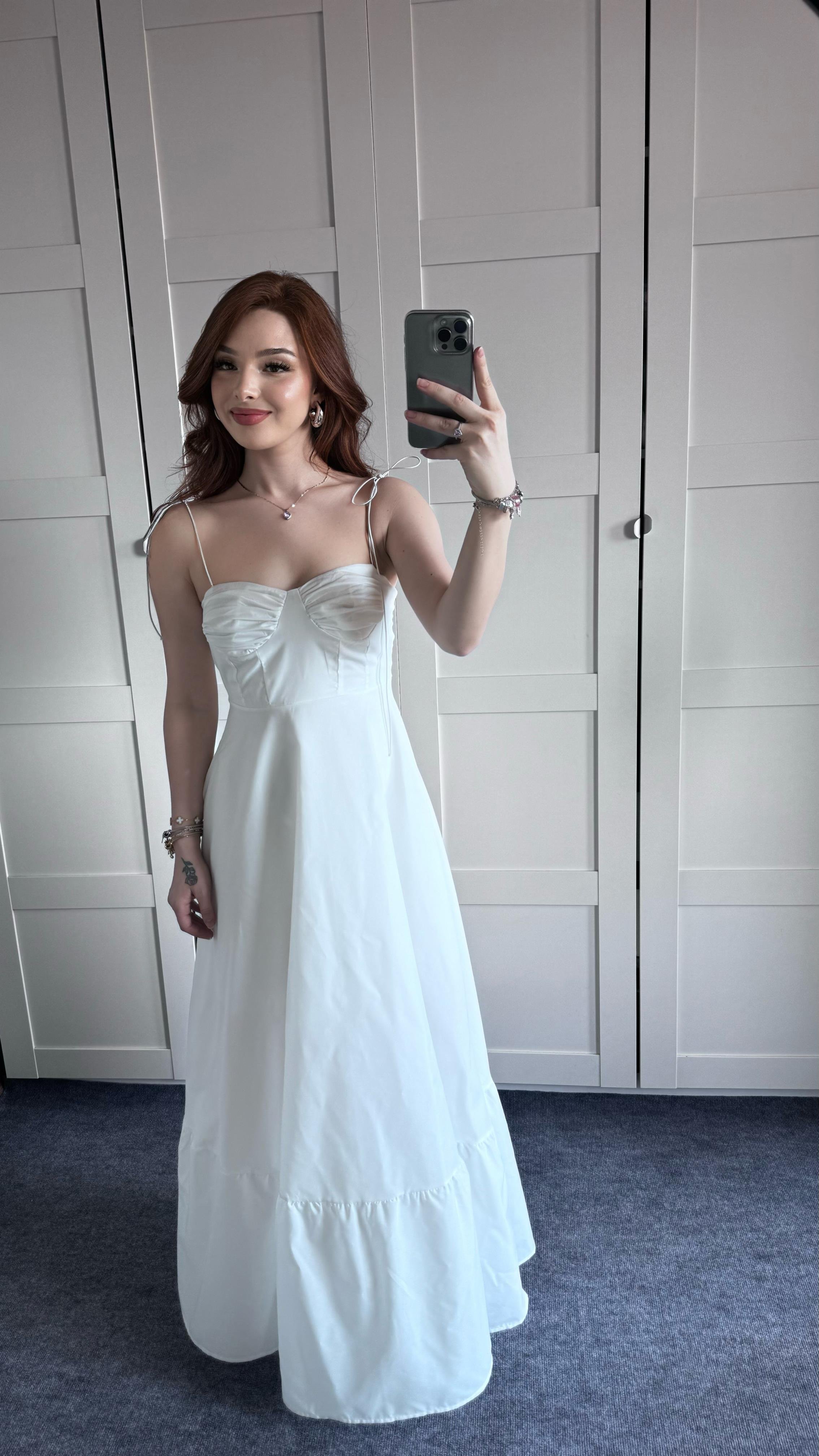 Violetta Beyaz Elbise 
