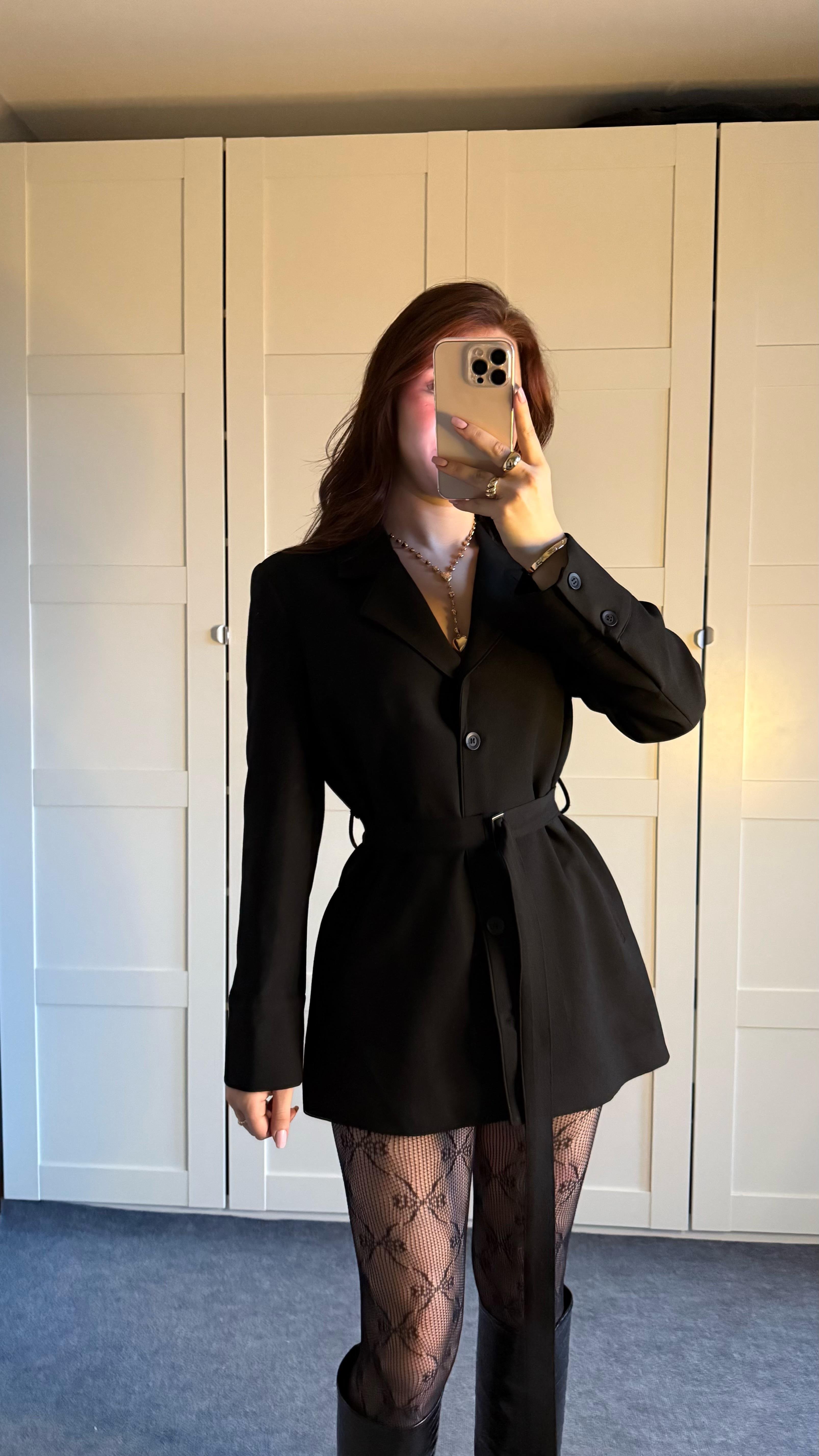 Zara Tasarım Blazer Ceket Siyah
