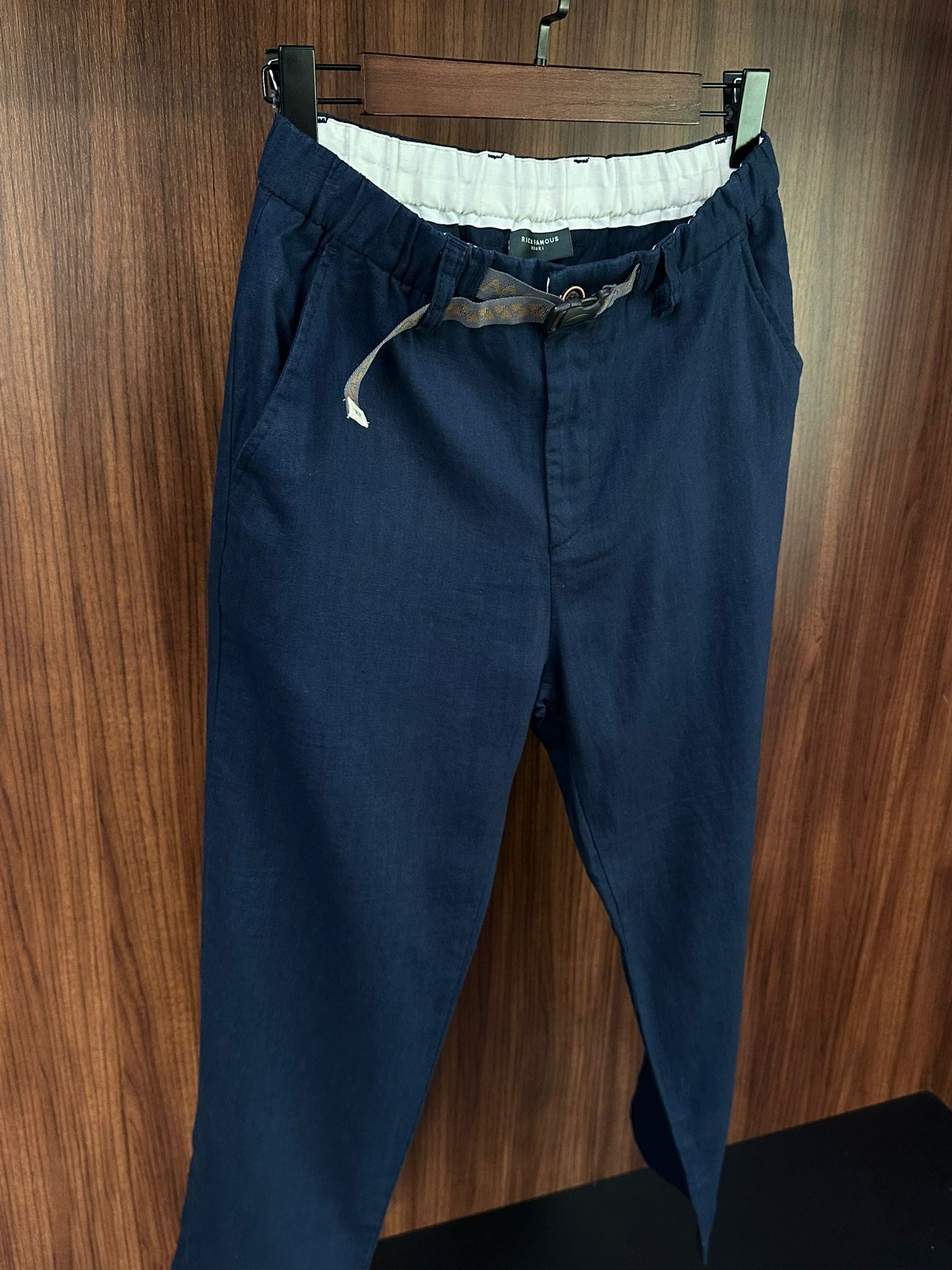Beli Kemerli Lınen Kumaş Pantolon