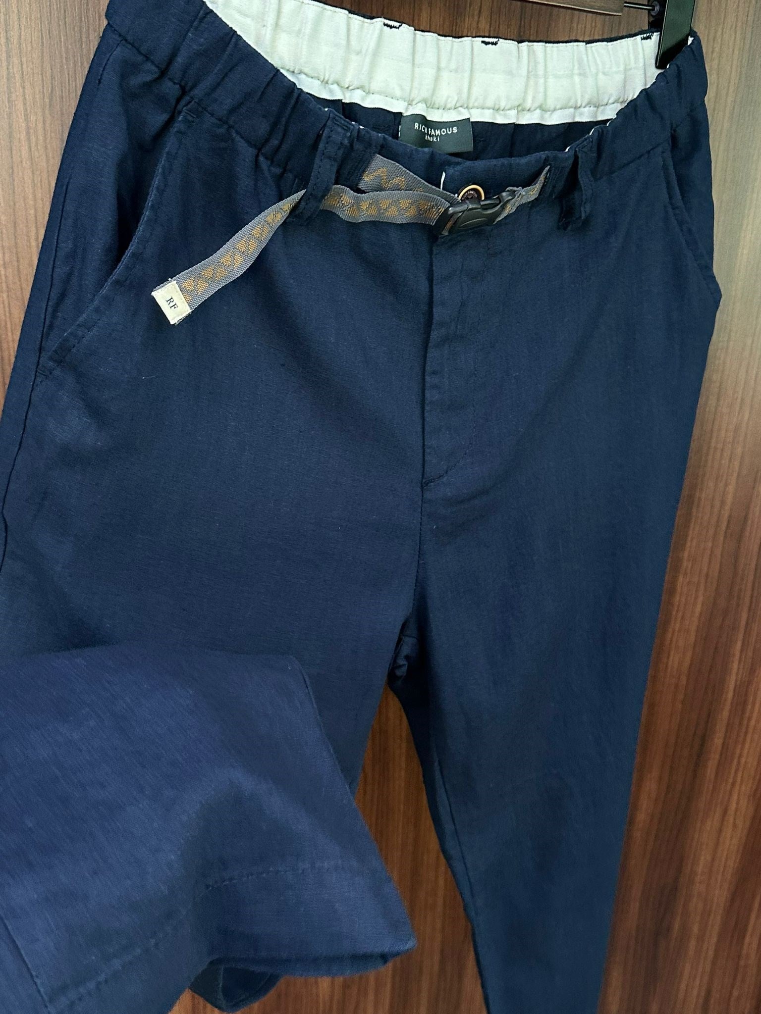 Beli Kemerli Lınen Kumaş Pantolon