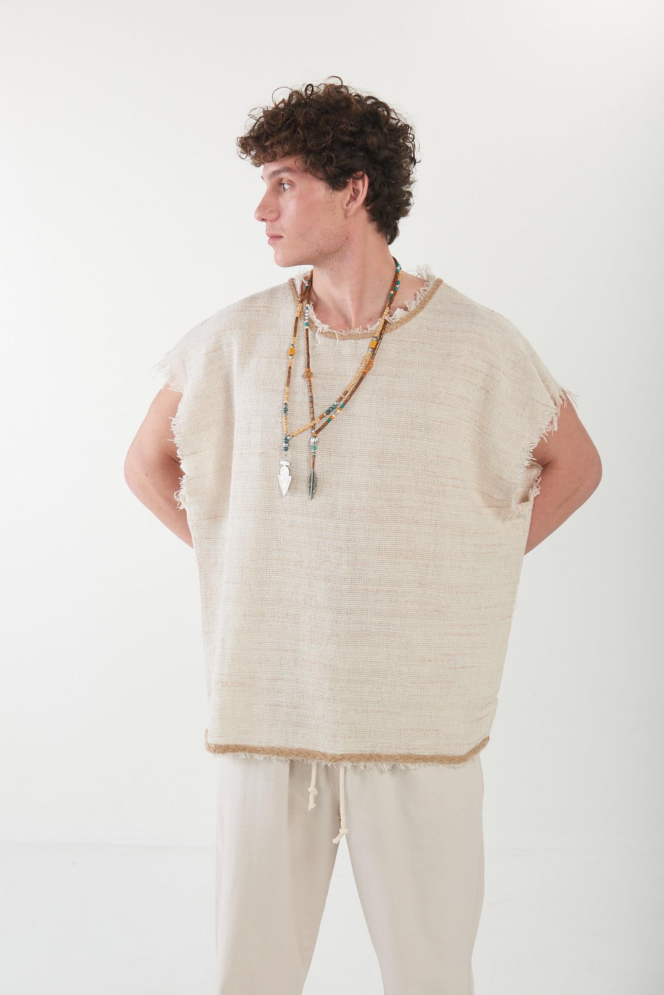 Boho Harem Keten T-Shirt