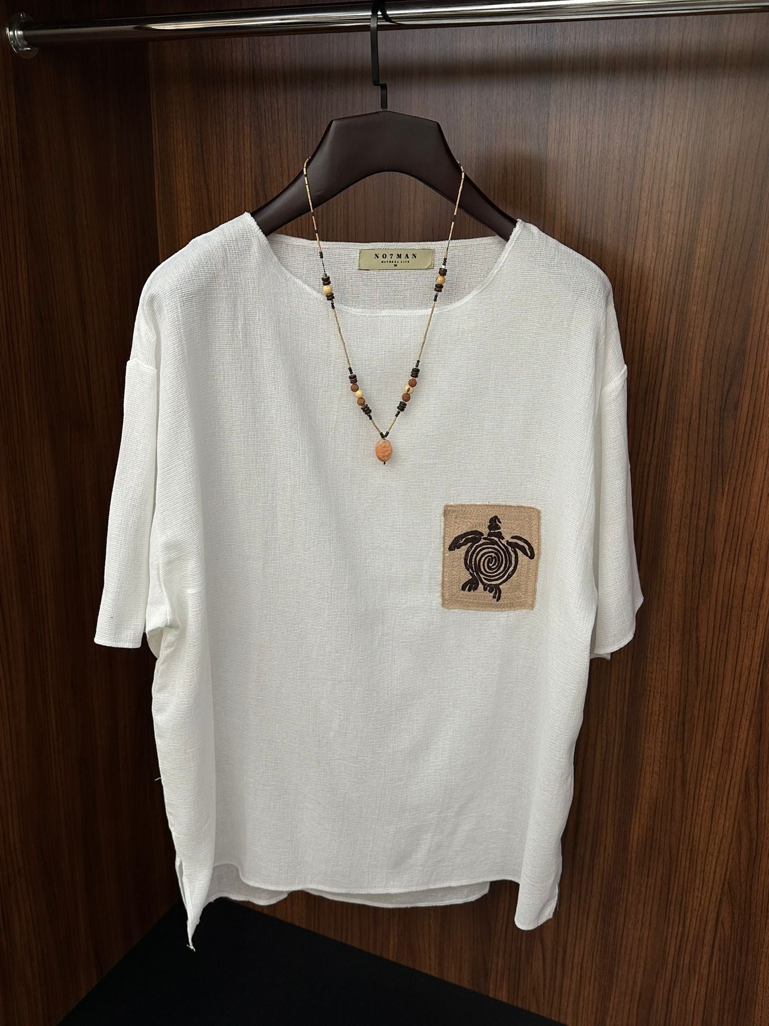 Kaplumbağa Logolu %100 Pamuk Oversize T-Shirt