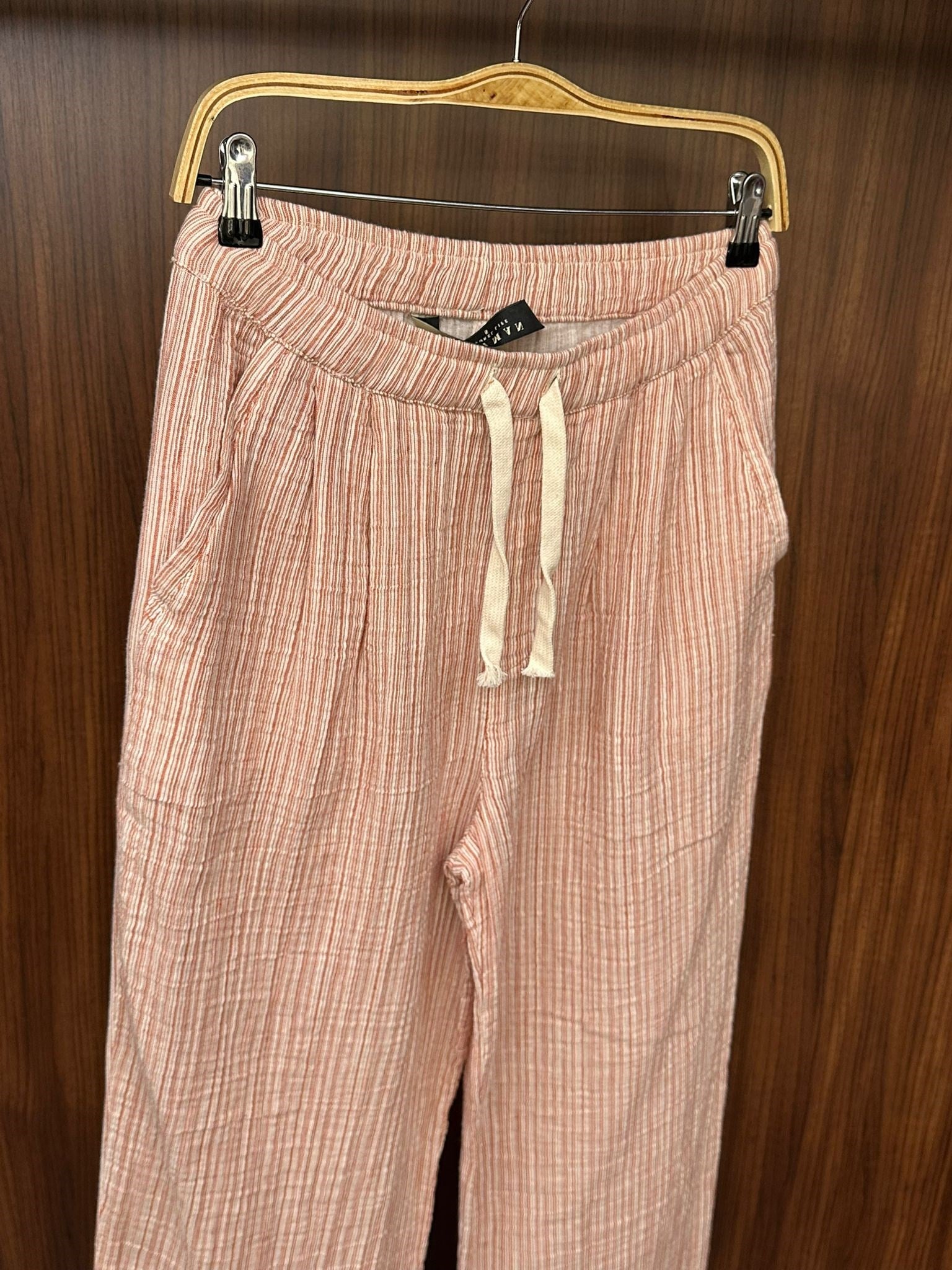 Krabi Müslin Kumaş Çizgili Pantolon